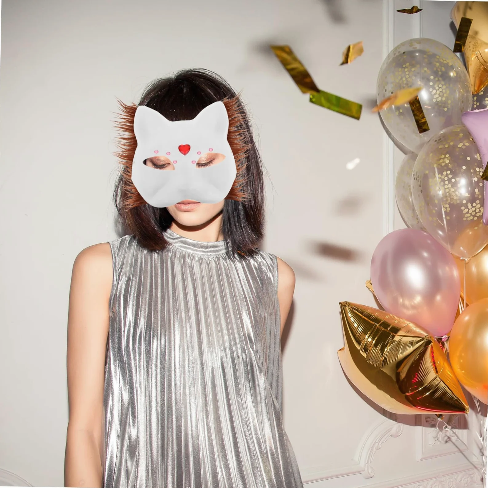 ibasenice Maschera Per Gatti - Maschera Semplice Morbida E Confortevole - Animale Per Bambini E Adulti