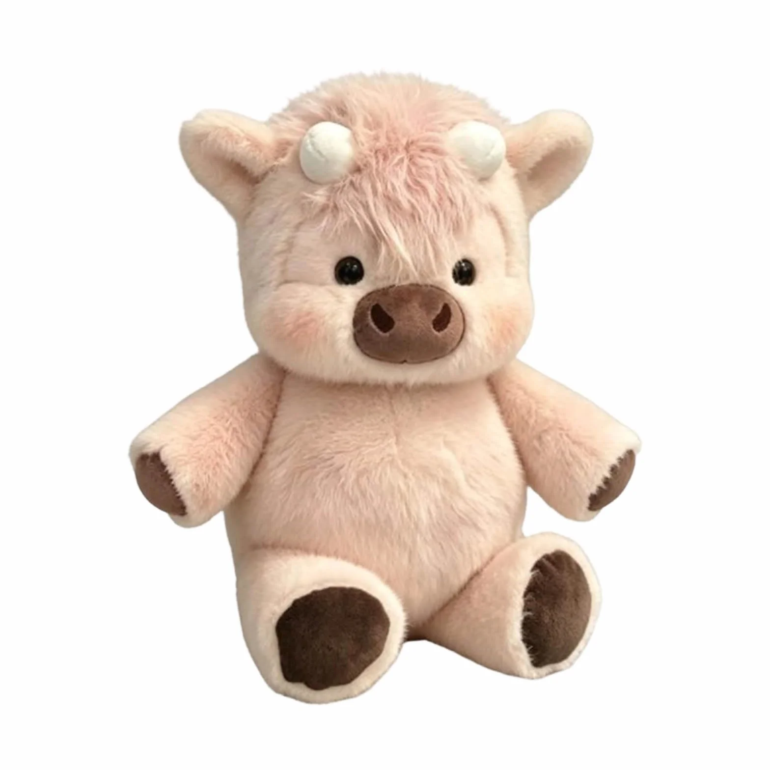 Pupazzo Che Corre – 60cm Adorabile Animale Peluche Mucche Pelosa Per Alleviare Lo Stress, Peluche Che Corre Vitello Che Corre Per Ragazzi E Ragazze, Cuscini In Peluches (Pink, 60, Centimetri)