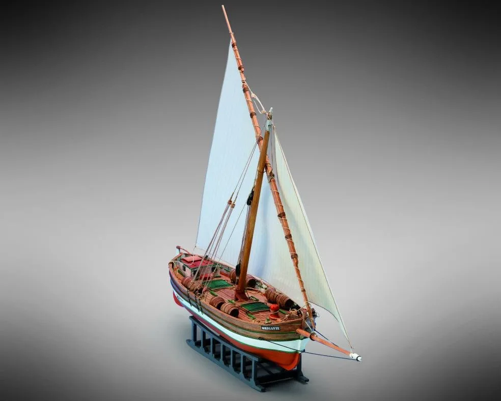 MINI MAMOLI - Modello Kit Barca BREGANTE-LEUDO MEDITERRANEO Serie MINIMAMOLI Scala 1:72 - DUS_MM68