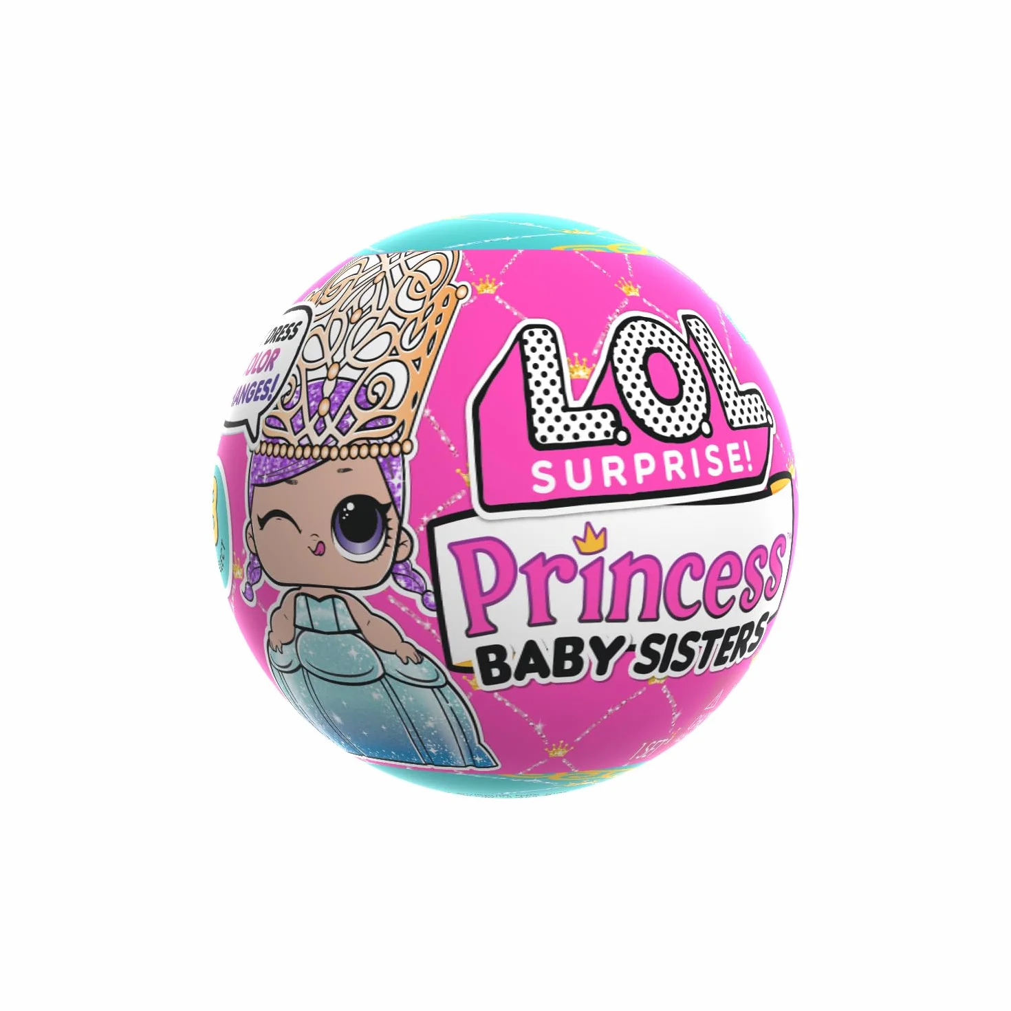 L.O.L. Surprise! Princess Baby Sisters: Include 1 Bambola, Confezione Cieca, Funzione Cambio Colore, Colleziona Tutte le Bambole