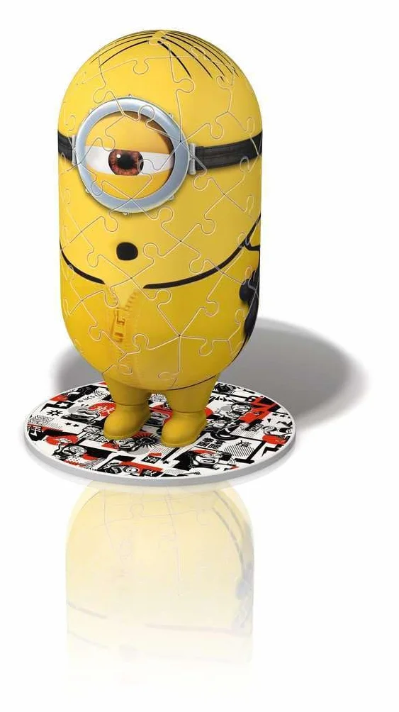 Ravensburger Puzzle 3D Minion Kung Fu 11230 – Minions 2 – 54 pezzi – per i fan di Minion dai 6 anni in su