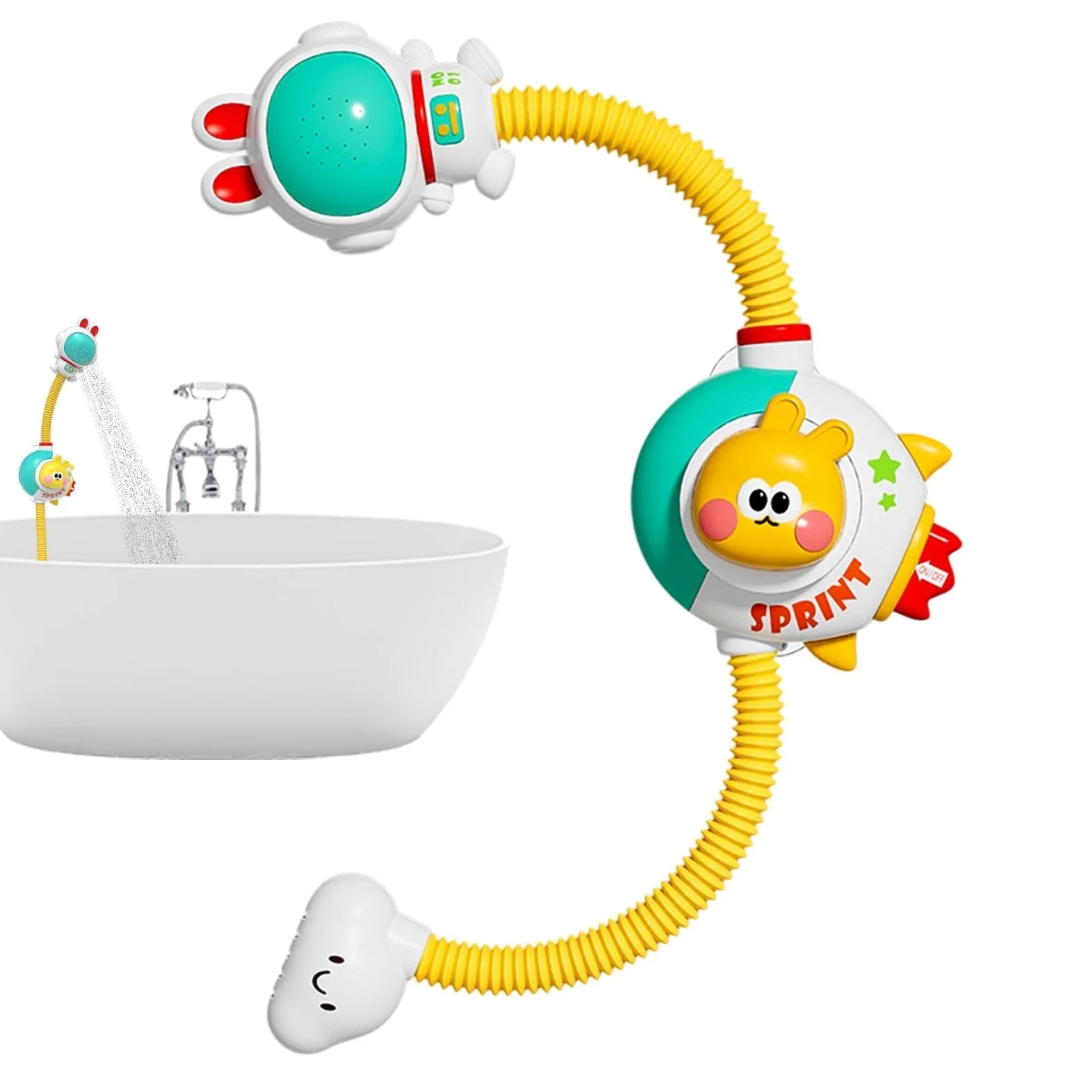 Giocattoli da bagno per bambini Interattivo Elettrico | Giocattoli d'Acqua da Vasca a Forma di Coniglio Per casa appartamento bagno vasca bagno vacanze compleanno regalini di festa