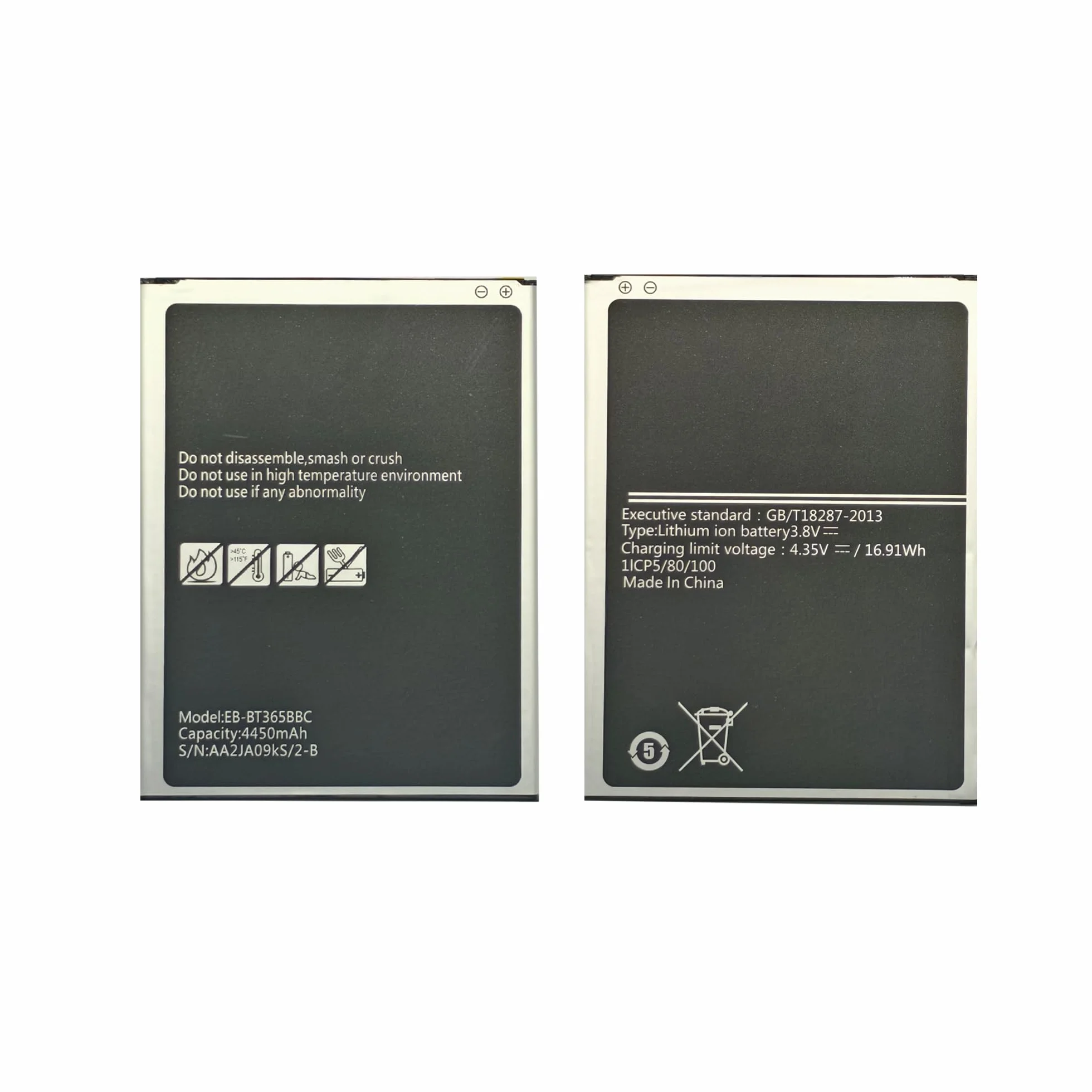 EB-BT365BBC EB-BT365BBE - Batteria ricaricabile a 0 cicli compatibile con Samsung Galaxy Tab Active 2 SM-T360 con kit di strumenti di riparazione