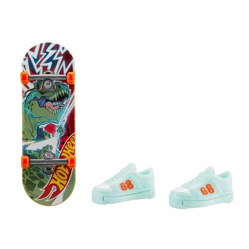 Mattel - Mini skateboard Hot Wheels con scarpe assortite, multicolore (HGT60)