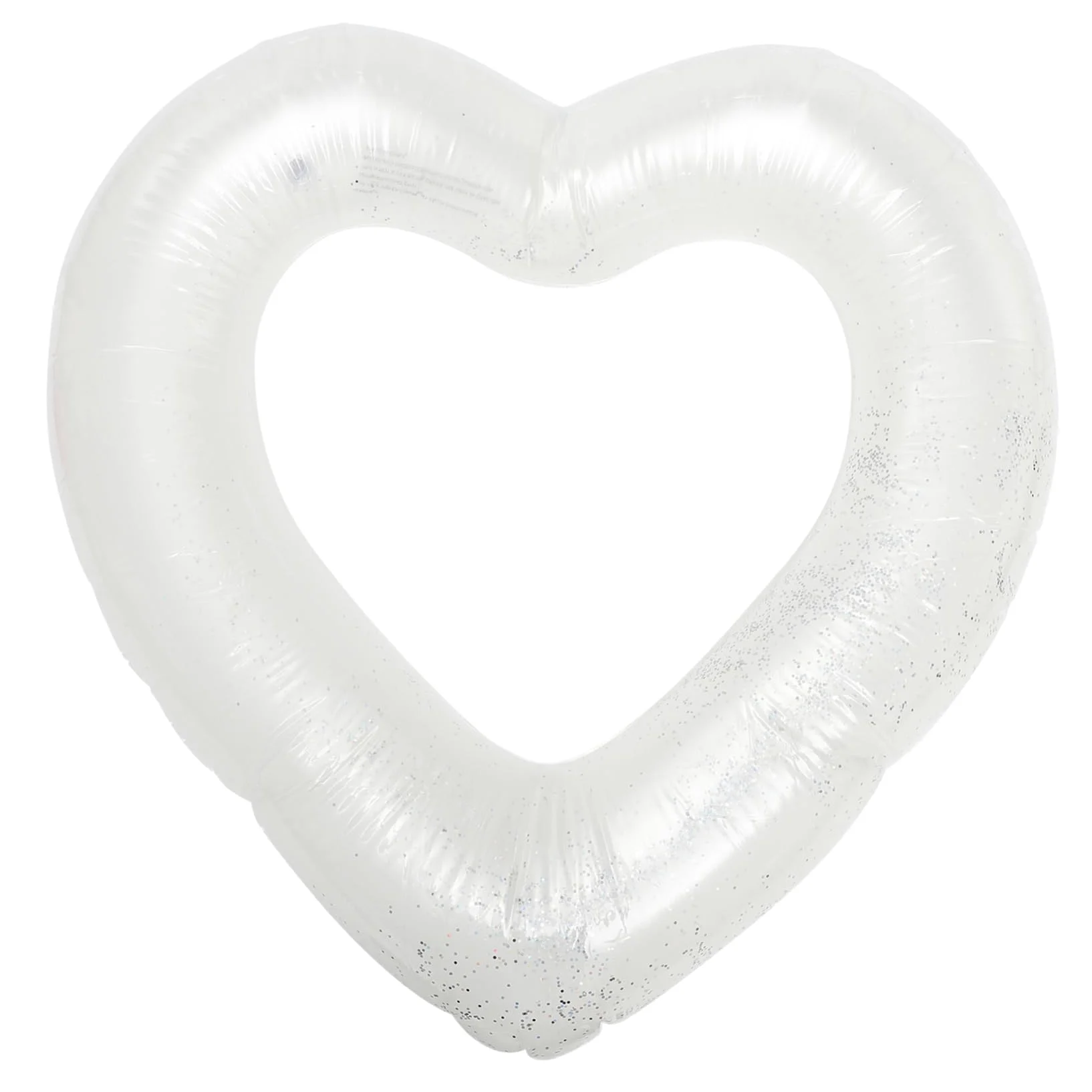 TOYANDONA Salvagente a Forma Di Cuore Galleggia Zattera Piscina Per Piscina Anelli Da Piscina Gonfiabili Piscina Gonfiabile Per Giocattolo Da Piscina Estivo Pvc Bianca