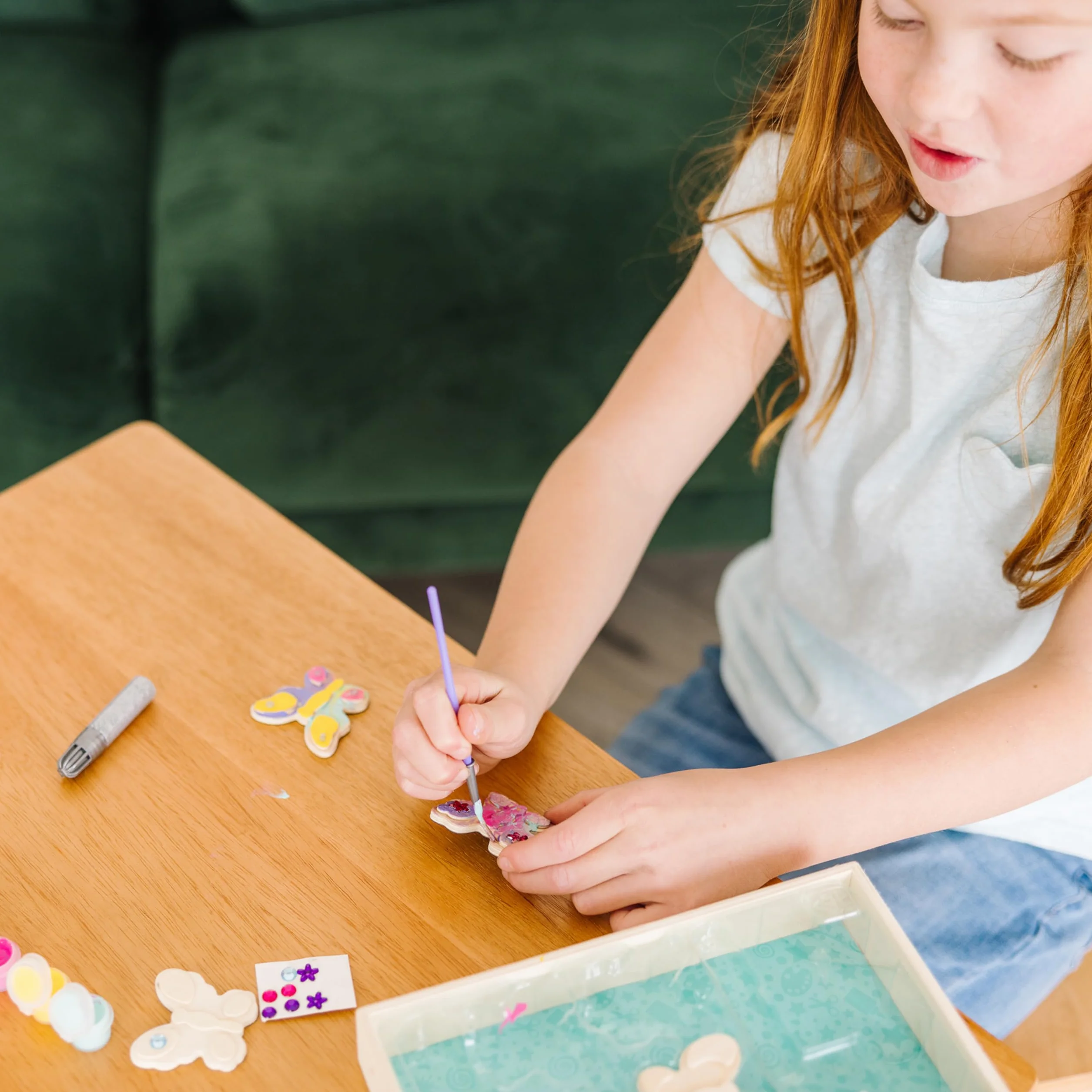 Melissa & Doug 19515 - Decora da Te: Magneti di Legno a Forma di Farfalla