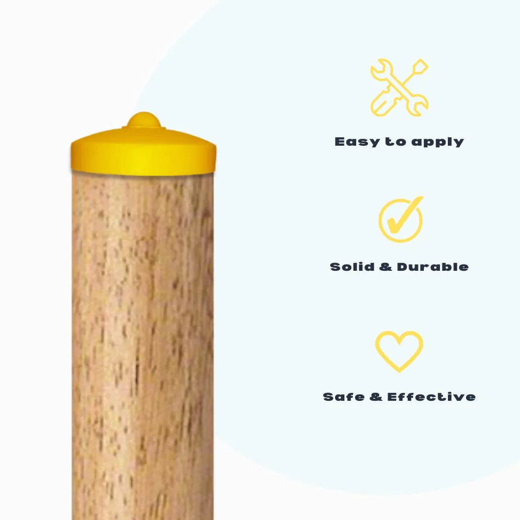 Sovrapposizione in plastica per Trave Tonda Ø 120 mm, Copripalo di plastica per palo Rotondo,Solido, Sicuro, Parco Giochi, Bambini, Colore - Blu