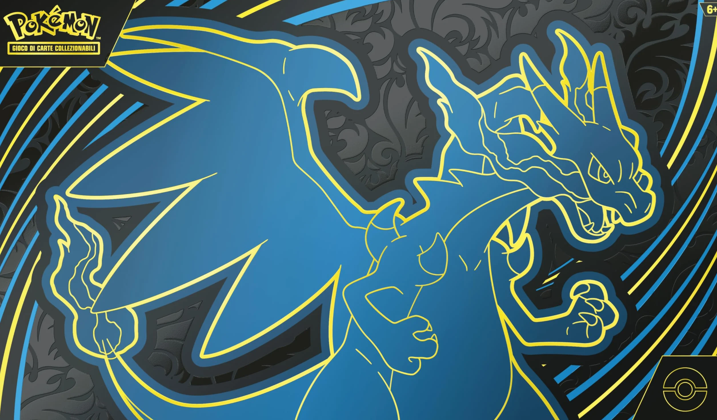 Pokémon GCC: Collezione Ultra Premium Mega Charizard X-ex con 2 carte olografiche, 18 buste espansione e accessori premium