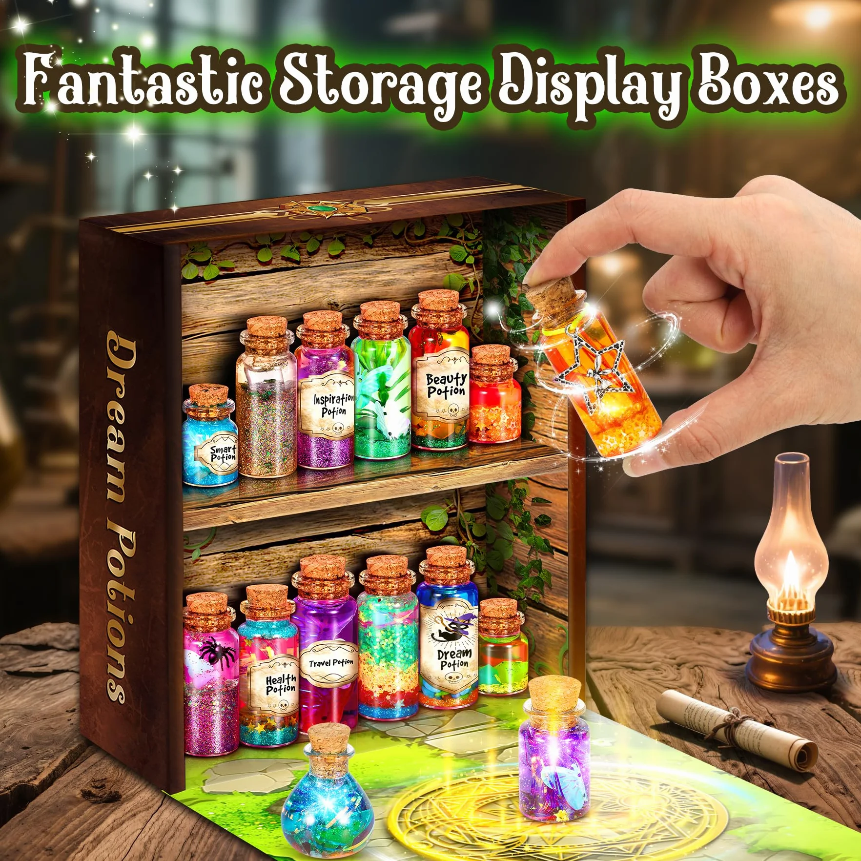 Kit Per Pozioni Fatate per Bambini 6-12 Anni - Gelatina Magica Acqua - Giochi Halloween Regalo Bambina 6-11 Anni