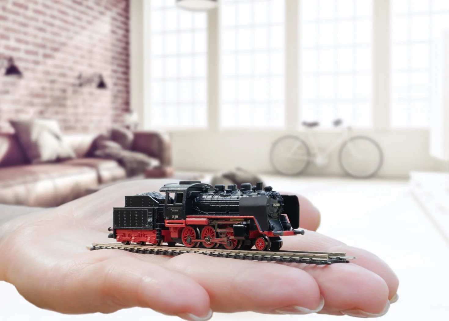 Märklin Modelleisenbahn 81874 Treno passeggeri Museum con Flok a vapore BR 24 Locomotiva Traccia Z 24 cm