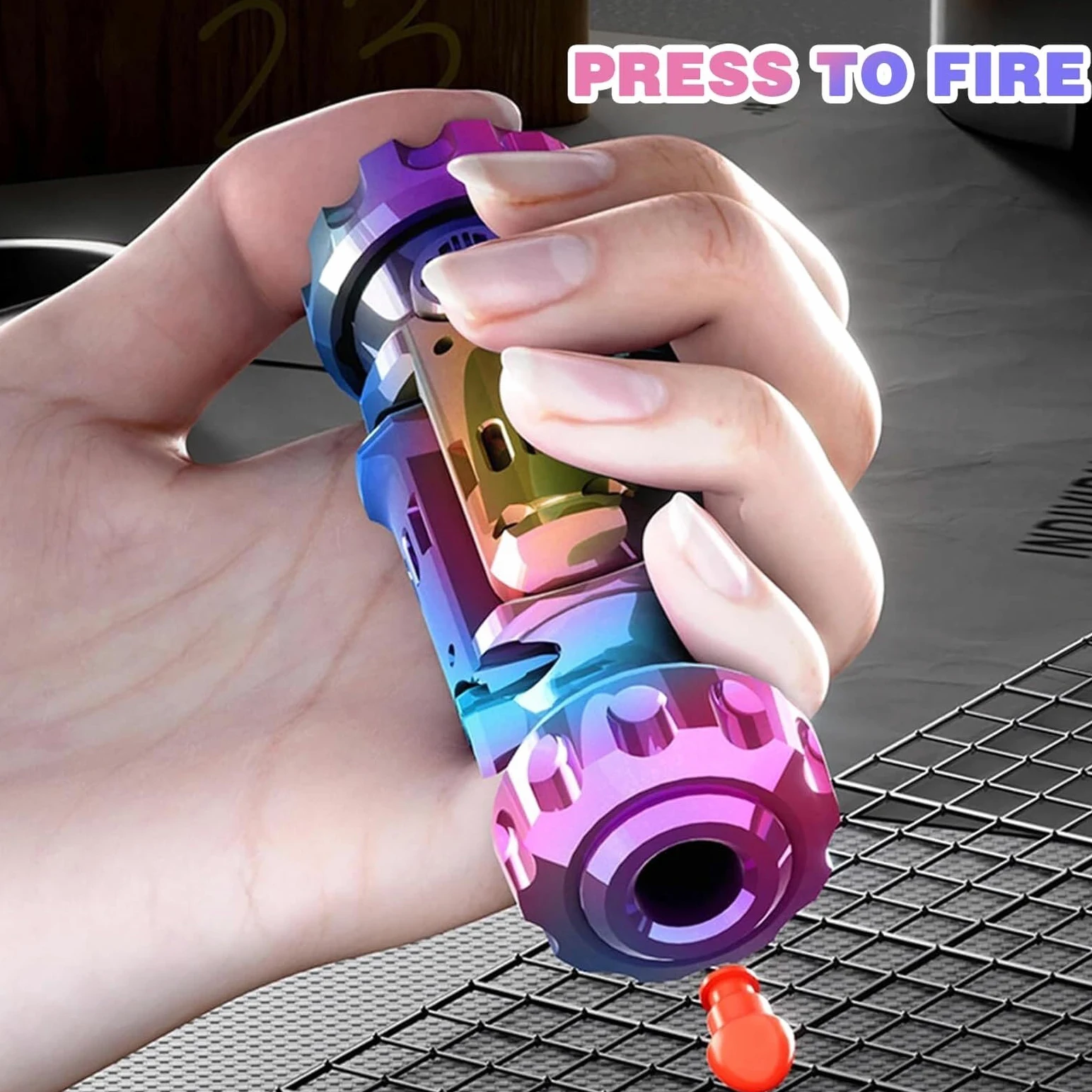 Giocattolo antistress Combo Spinner e Slider, 1 pezzo | Metallo CNC di alta qualità, rotazione silenziosa e clic. Lancia freccette Ideale per ufficio, ADHD, ansia. Portatile