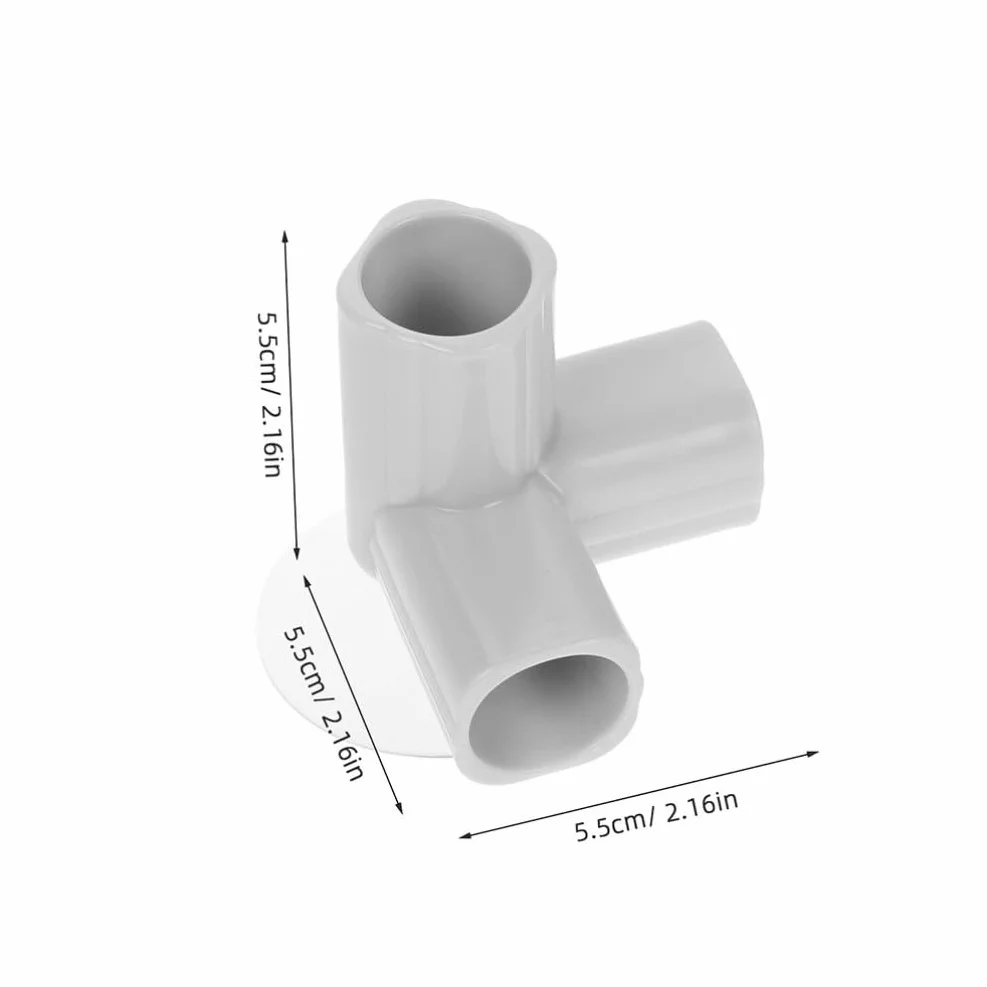 Abaodam Set 4 Pezzi Connettore a T in Pe per Recinti per Interni, Design con Ventosa, Facile Installazione per Area Giochi e Cancello di Sicurezza
