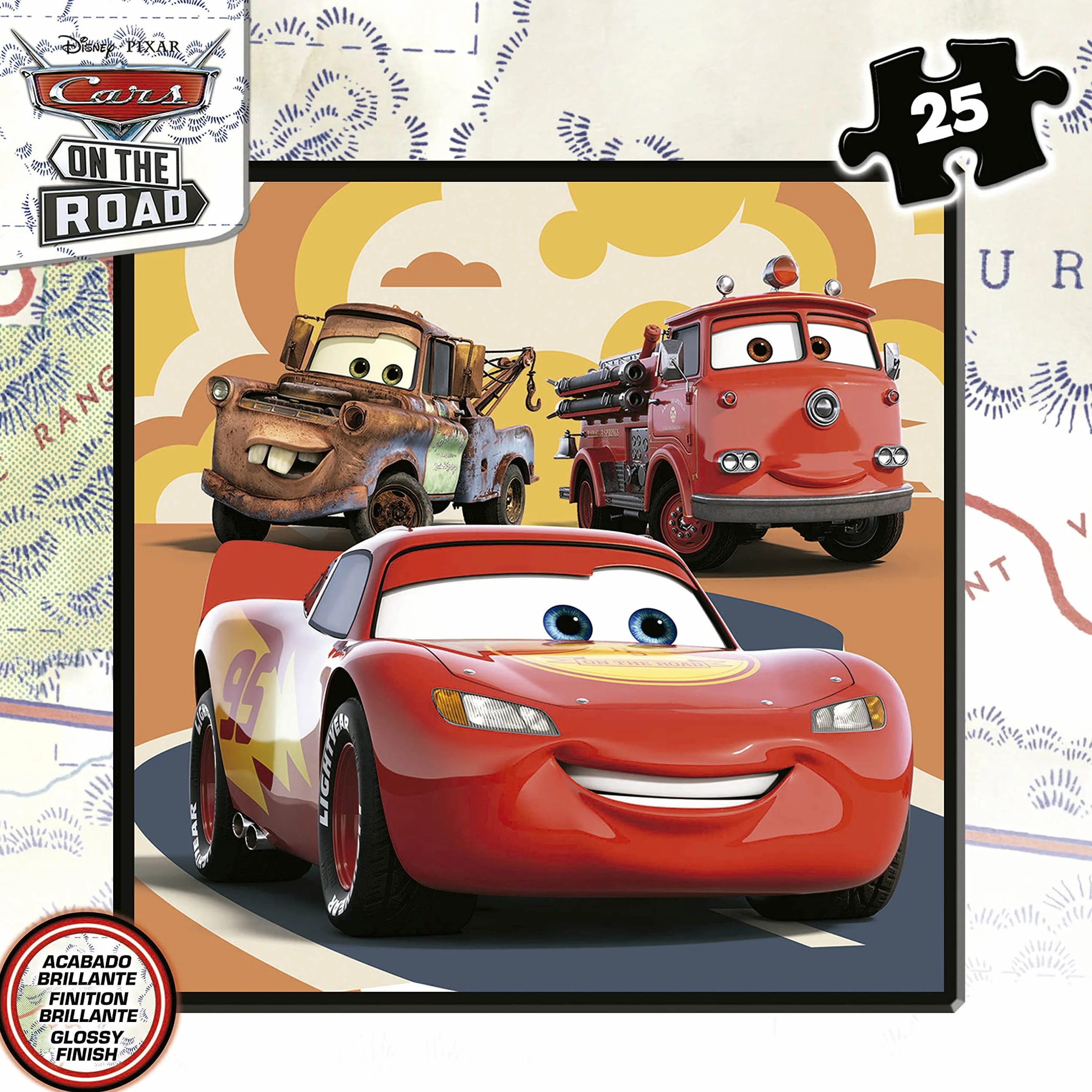 Educa - Cars Puzzle progressivi | Insieme di 4 puzzle progressivi per bambini di 12,16,20 e 25 pezzi presentati in una valigetta; Per i bambini da osare con livelli diversi. Misure: 16x16cm (19677)