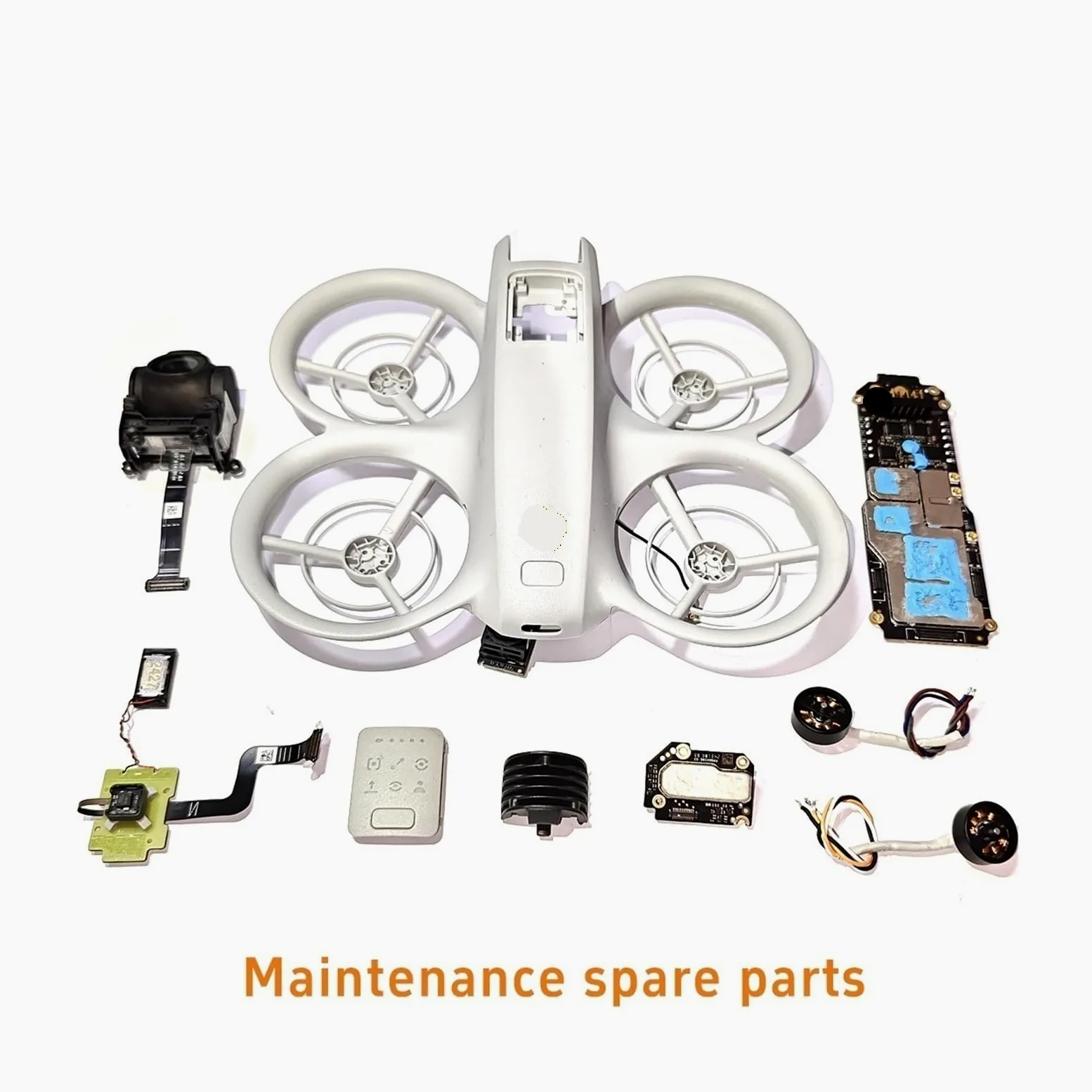Compatibile for il kit di riparazione del telaio cardanico del drone NEO con copriobiettivo, supporto PTZ, eliche, cavo motore e custodia protettiva(Imu Touch buttons)