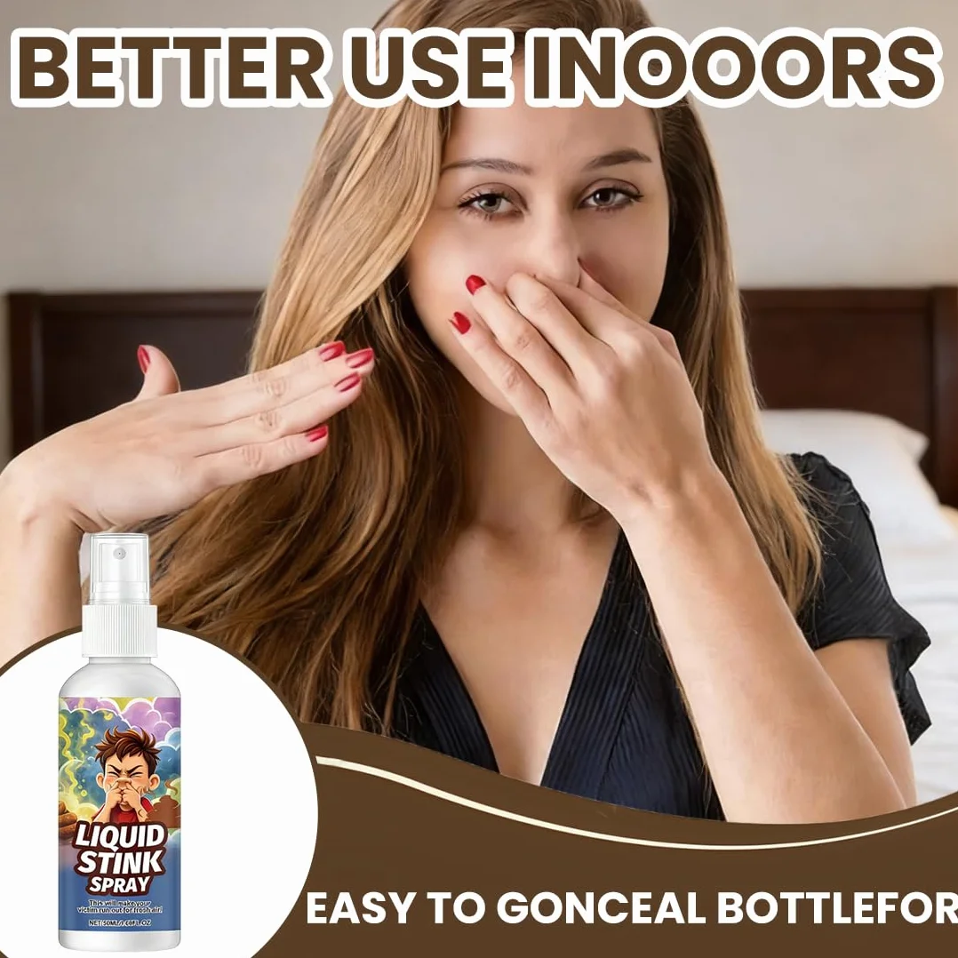 Spray Scoreggia Puzzolente Scherzo, Fart Spray Liquido Prank con Odore Forte, Gadget Divertente per Party Halloween, Scherzi per Adulti