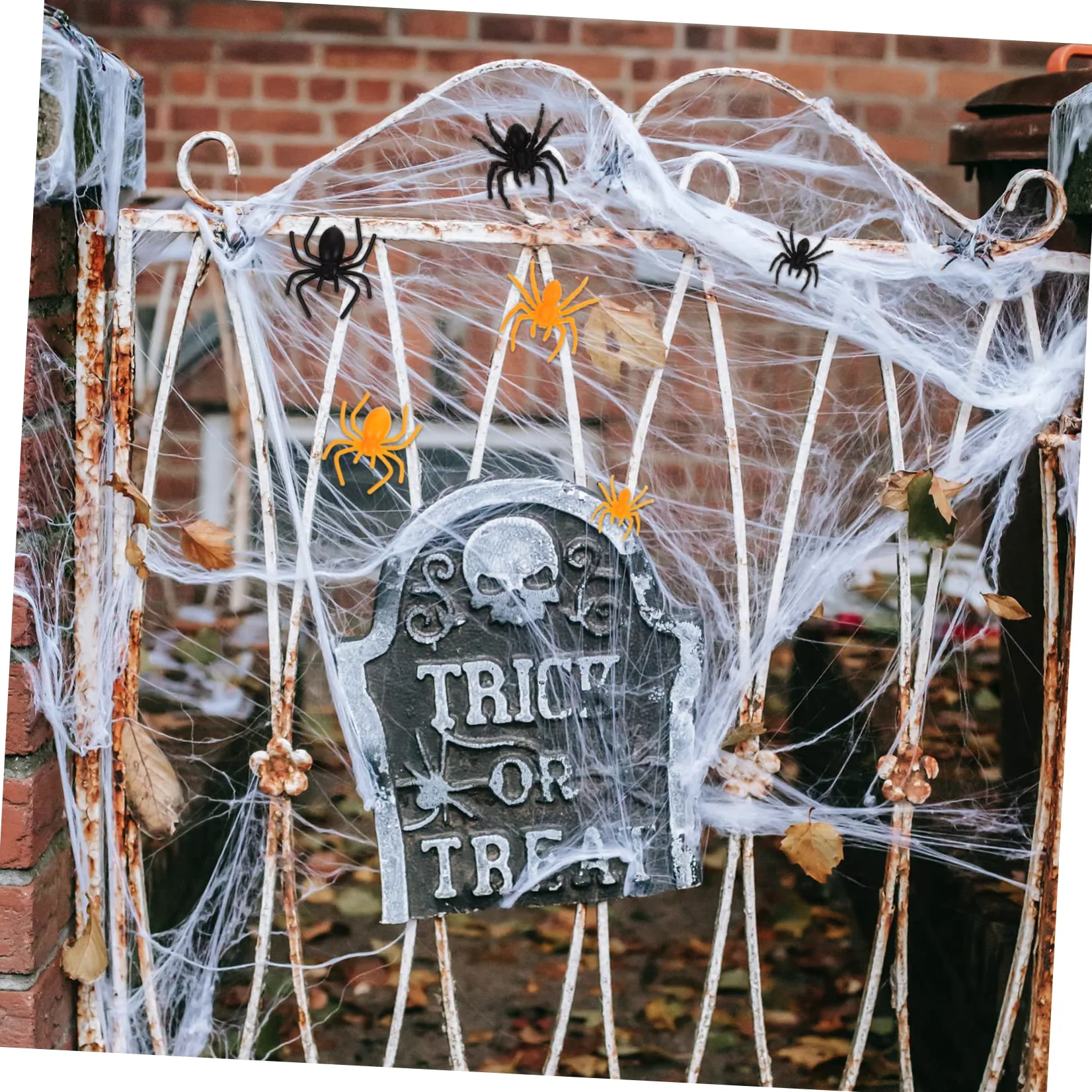 VICASKY 800pezzi Spiders Realistici per Decorazioni Halloween Giocattoli per Scherzi e Ragnatele e Accessori per Party Halloween