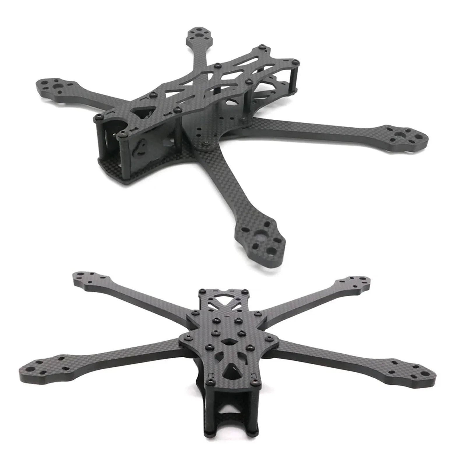 Kit telaio drone, braccio 5.5mm, passo 240mm | Kit telaio drone racing, fibra di carbonio, piastra sup. 2.0mm, inf. 2.5mm(With Print)