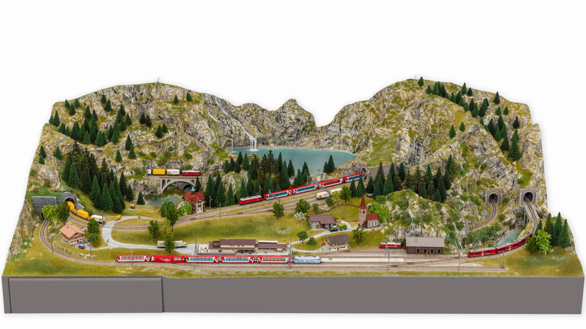 NOCH® Easy-Track - Kit di binari per modellismo, 1:160 N, 200 x 100 cm