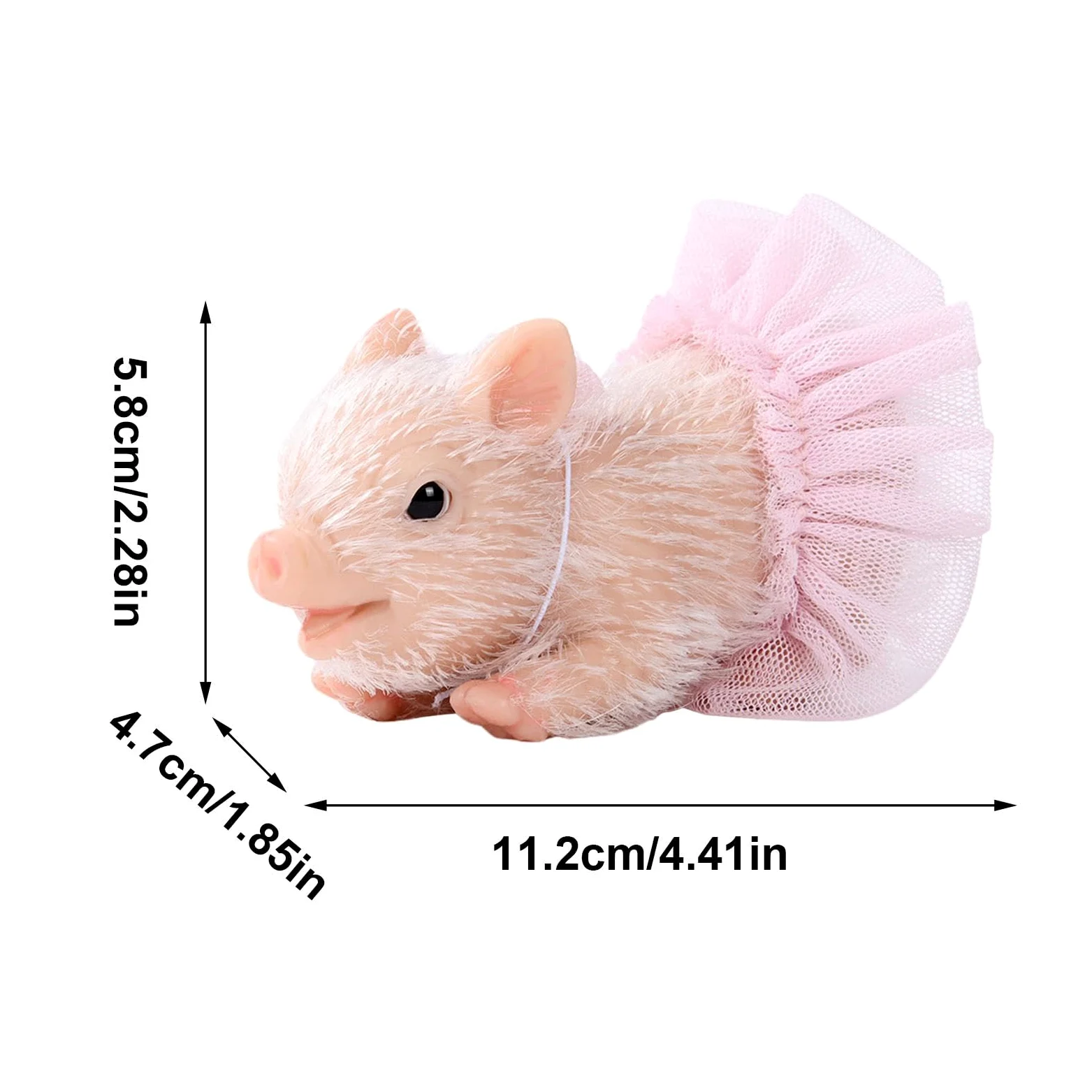 Giocattoli animali da bambino, suonare animali Pigletti realistici in | Birthday Christmas Stocking Stuff, decorazioni per la casa, per bambini divertenti per ragazzi per