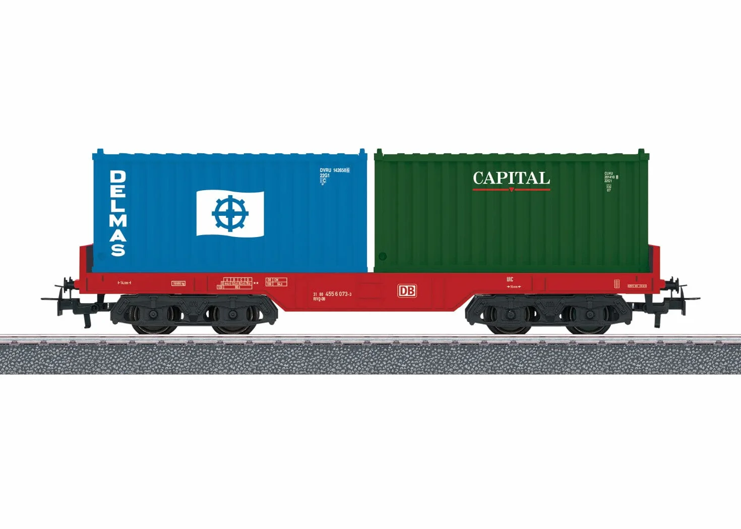 Märklin 44700 Carrello Trasporto Container Db