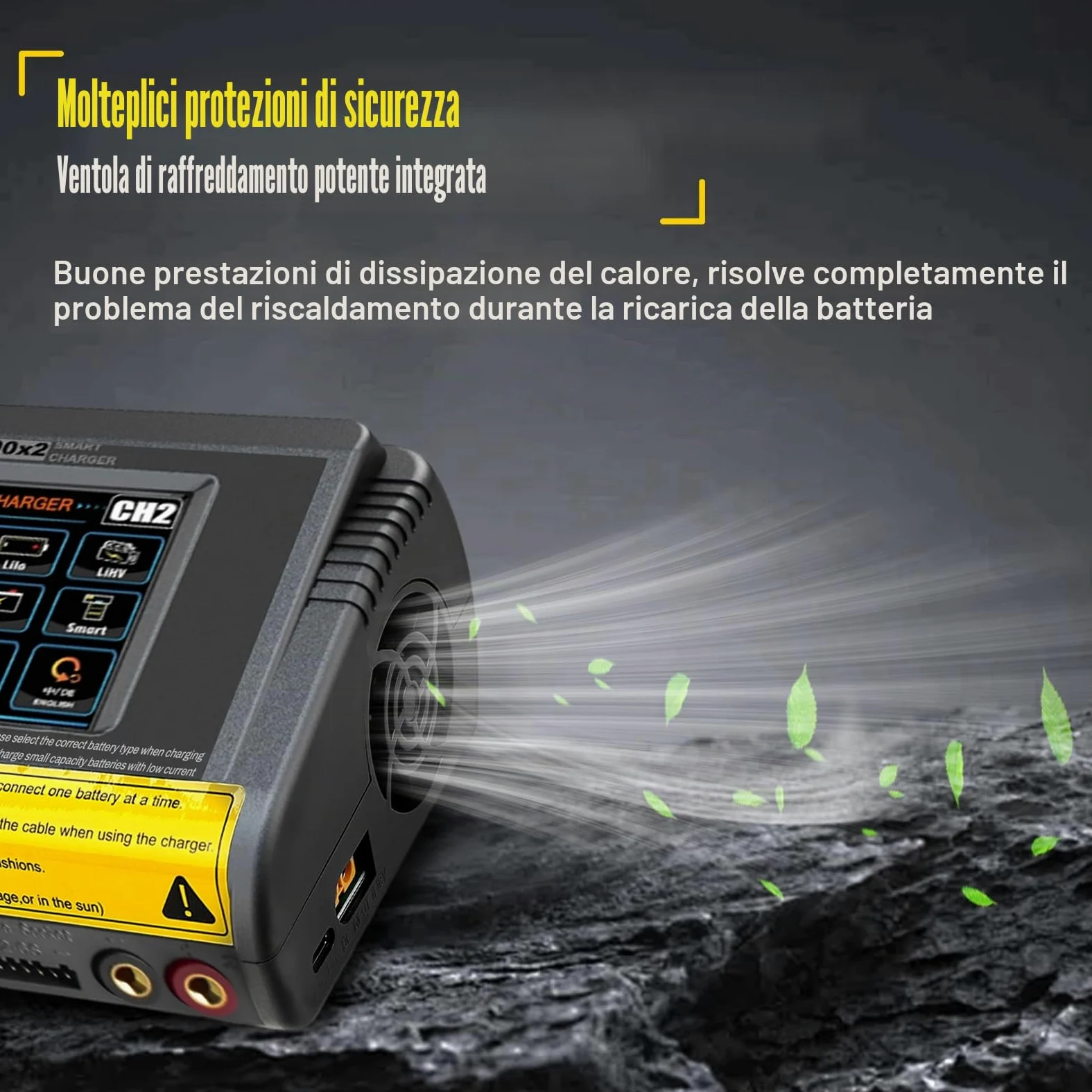 Caricabatterie lipo T400 AC200W/DC400W 12A,lipo caricatore bilanciato doppio scarico 3,2 pollici a colori touch screen scaricatore per LiPo/Lilon/LiFe/NiMH/NiCd/PB/NiMH