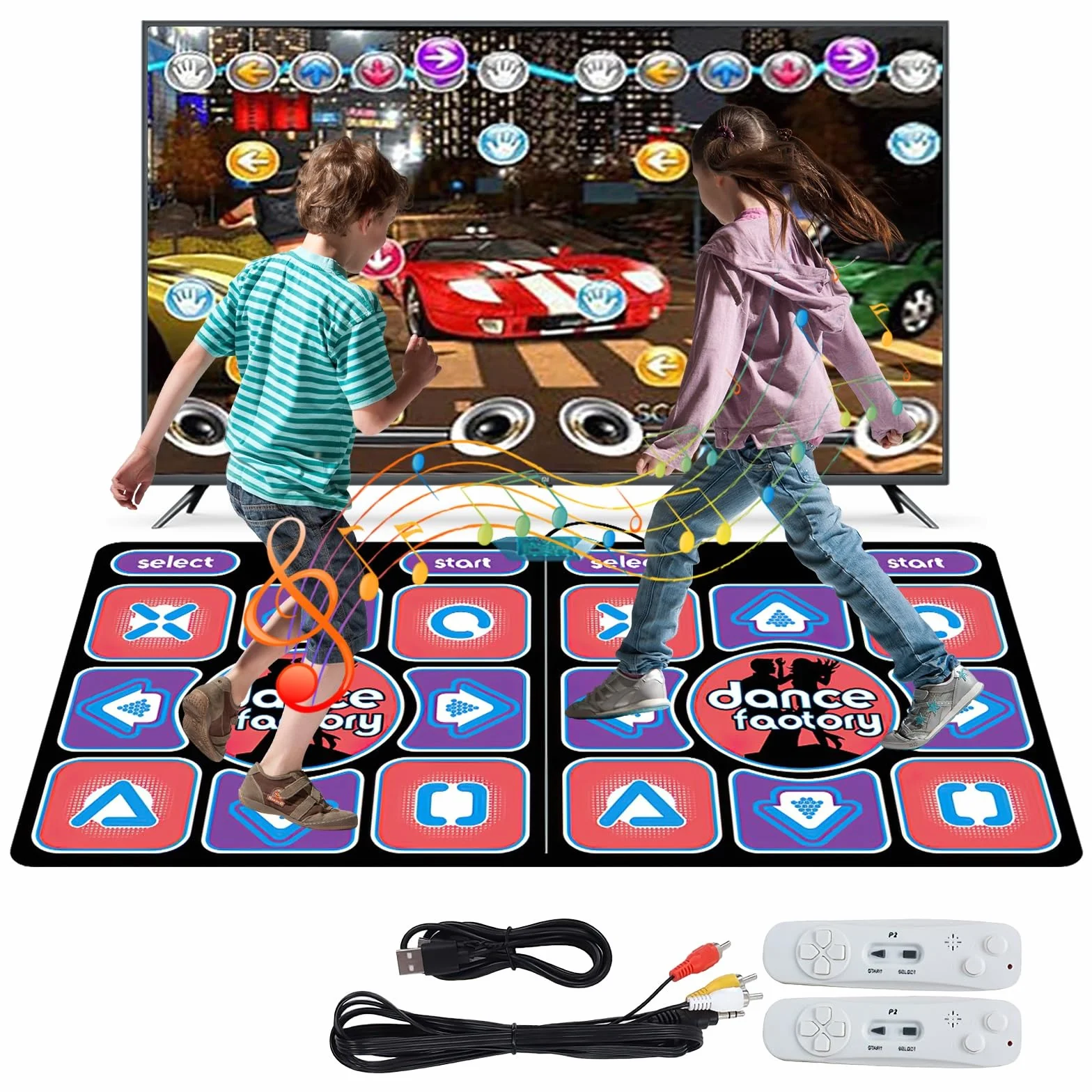Kouamor Tappeto da ballo con 100 musiche integrate 65 giochi sensoriali 3 modalità di ballo regalo compleanno