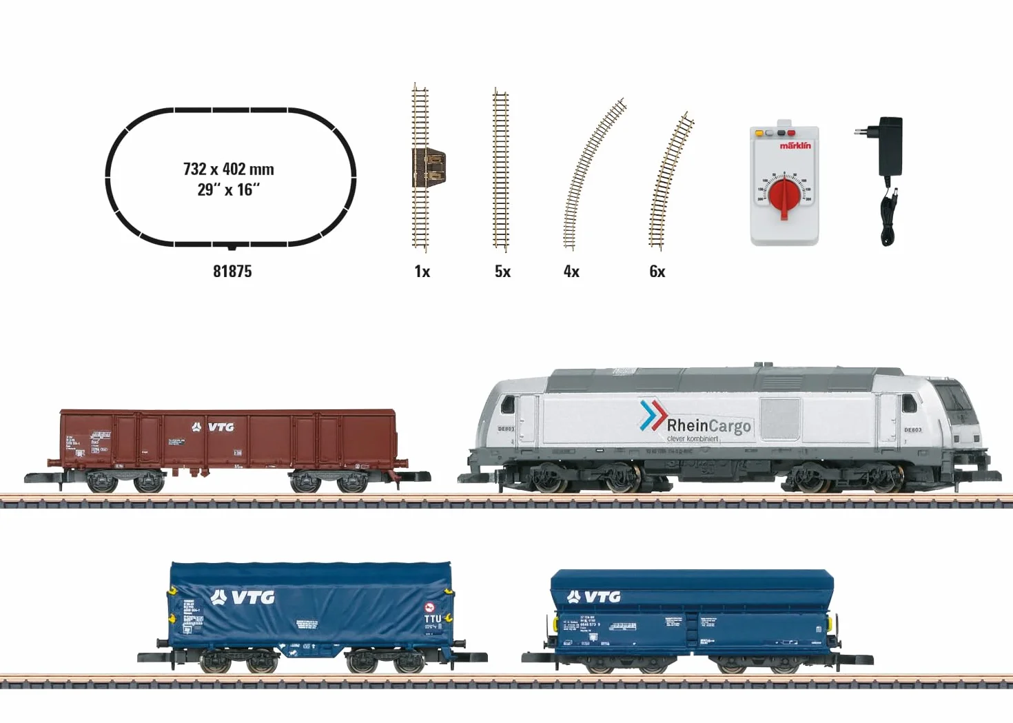 Set di partenza per il trasporto merci moderno con Diesellok BR 285