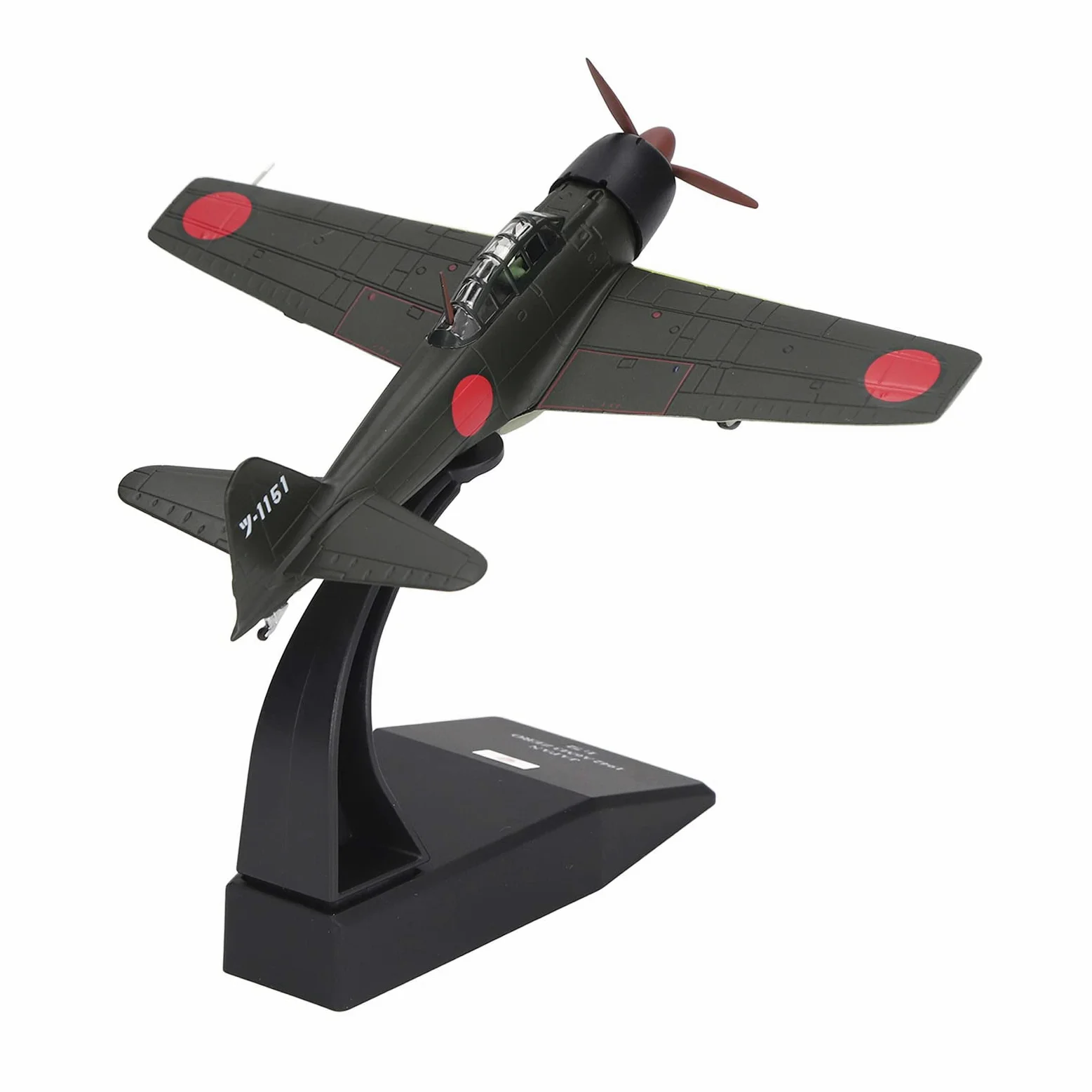 1:72 Alloy Fighter Airplane Model with Stand, Detailed Diecast