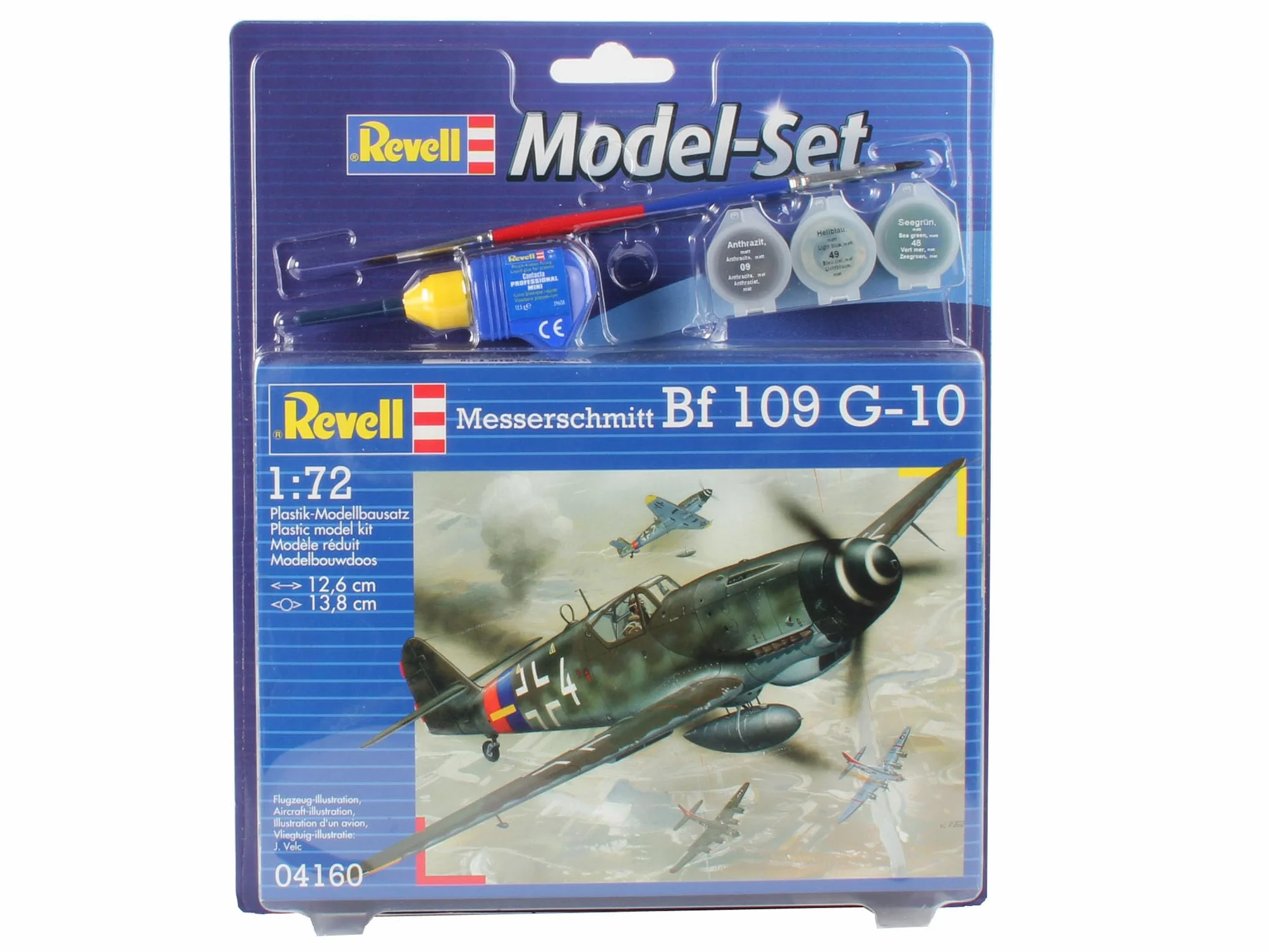 Revell 64160 - Messerschmitt BF-109 Kit di Modellismo in Plastica, Scala 1:72