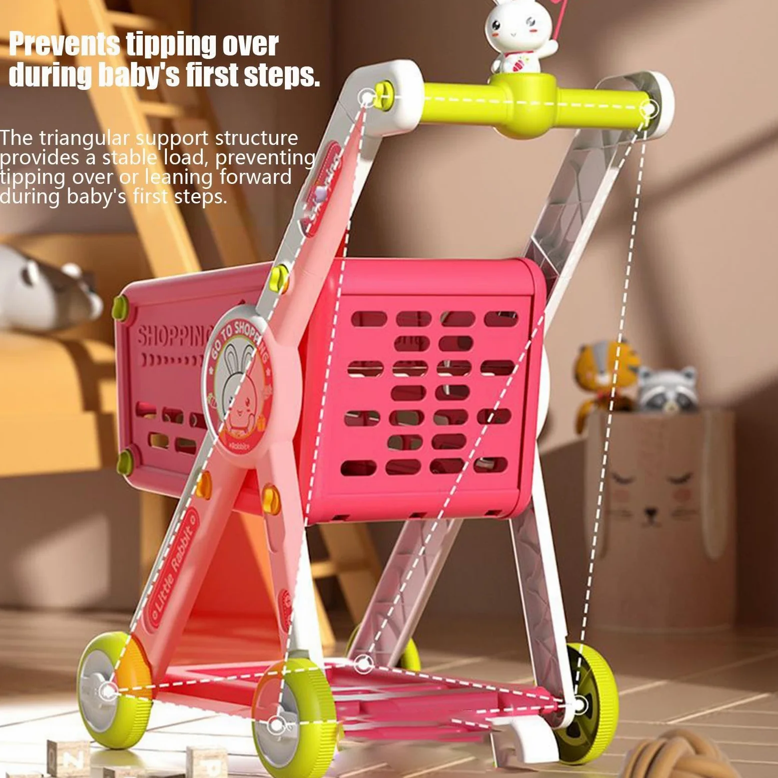 Carrello Spesa Bambini Cucina Finti Educativi Interattivi | Carrello Spesa Finto Bimbi Cucina Finti Per Bambini E Bambine, Compleanno E Vacanze