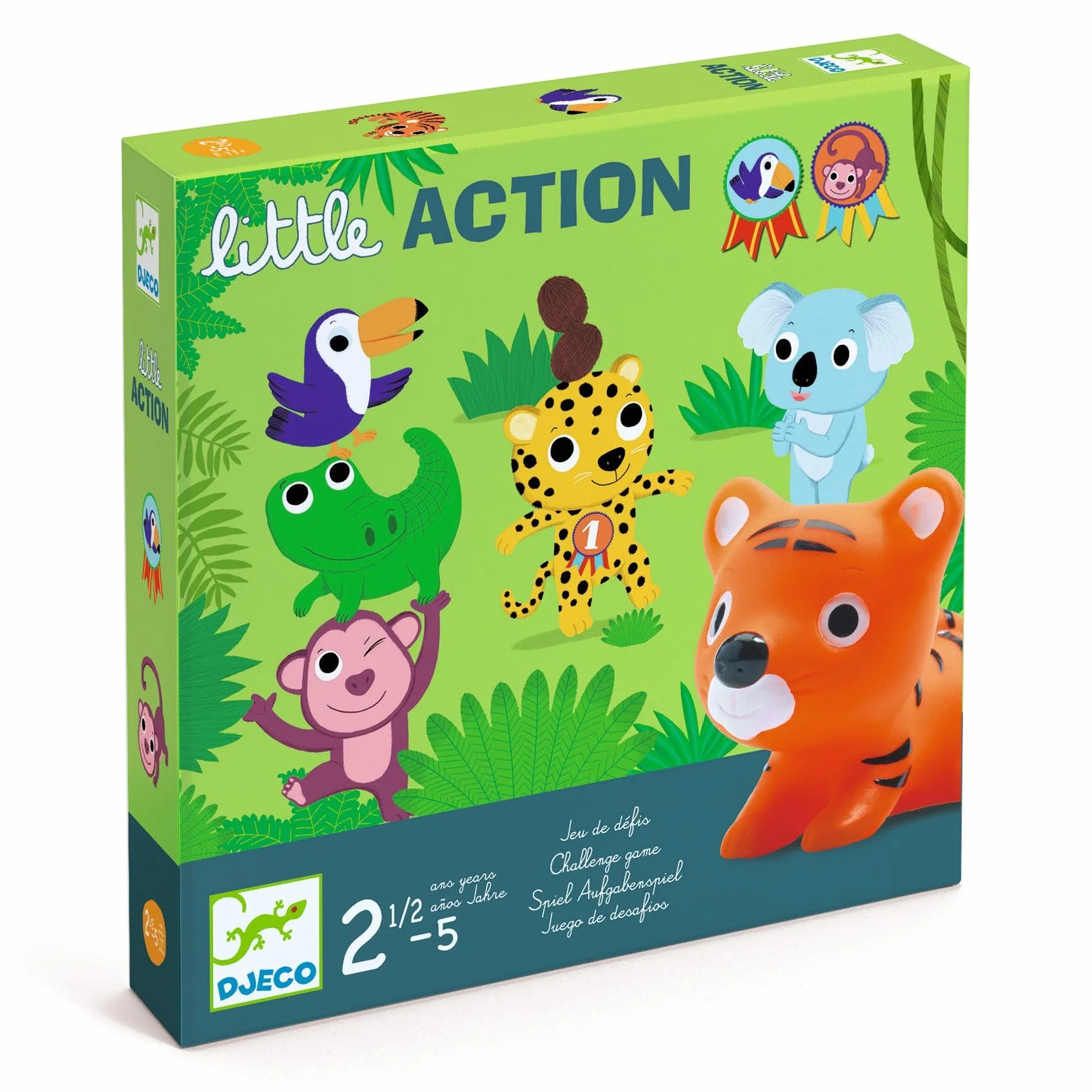 DJECO - Giochi d'azione e riflessiGiochi educativiDJECOGioco Little Action, Multicolore, Small (15)