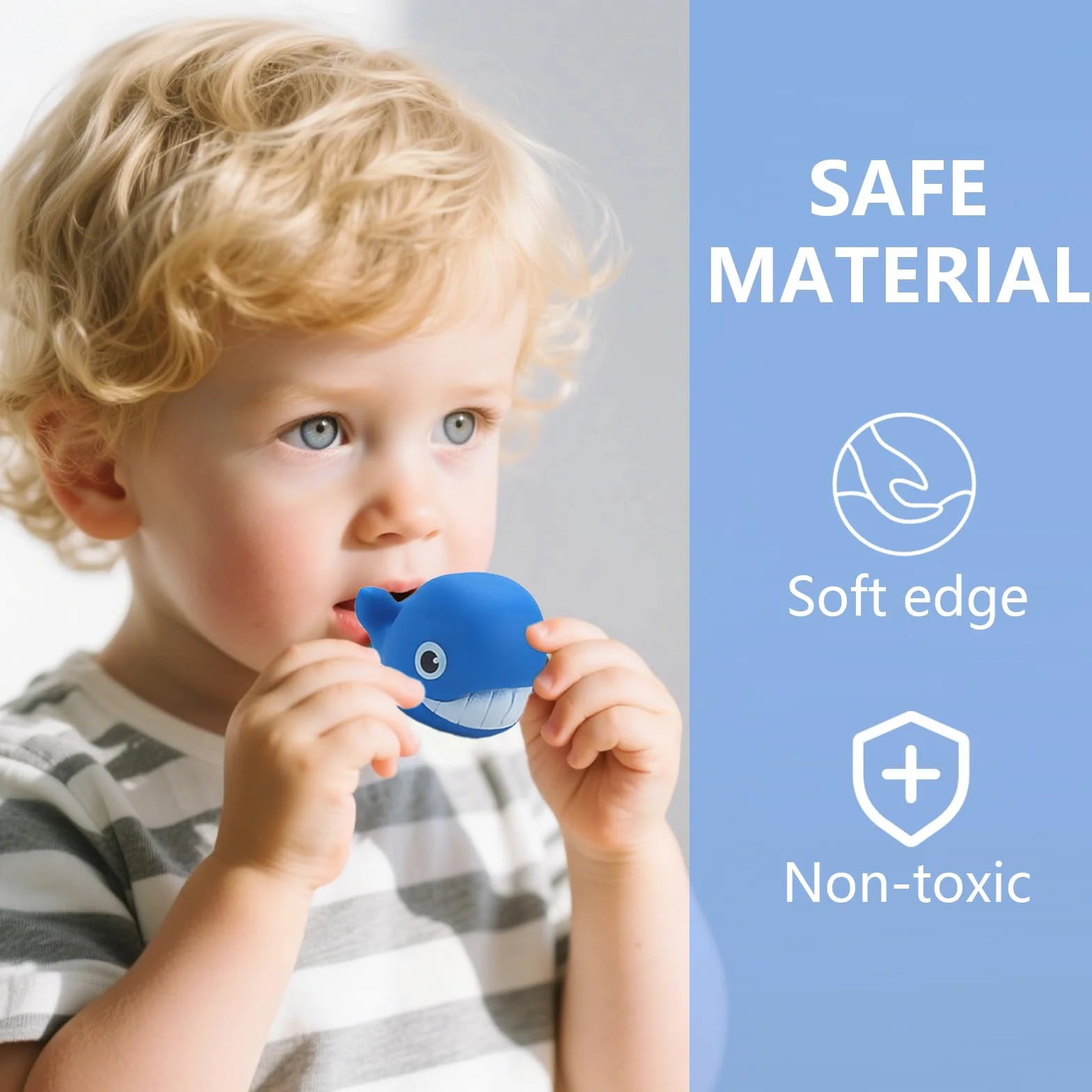 Giochi Bagnetto Neonato - Set 9 Pezzi Giochi da Bagno Senza Muffa Senza Foro, Animaletti di Gomma per Bambini, Giochi Bagnetto Neonato,Giochi d’Acqua e Piscina per Neonati e Bimbi