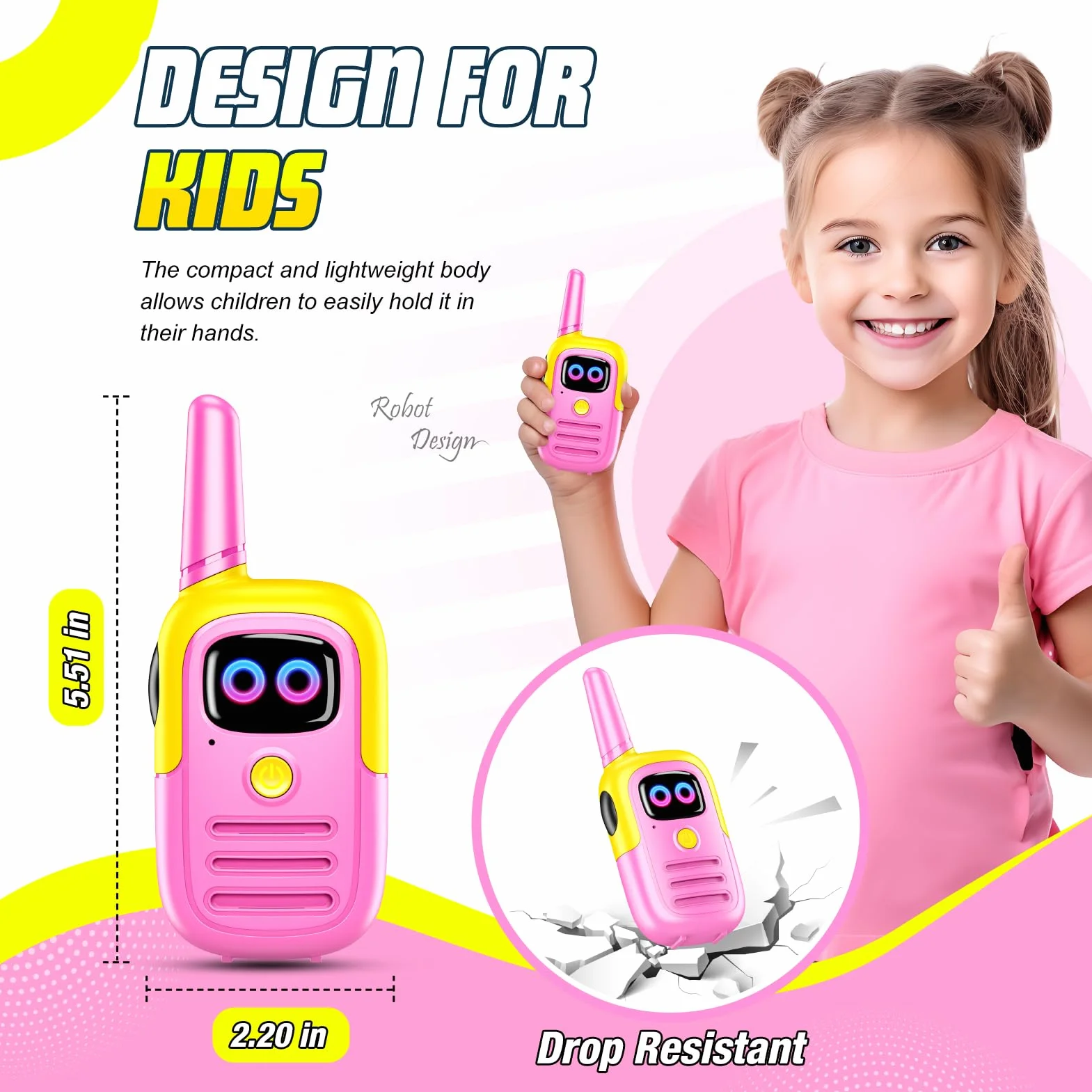 Walkie-Talkie Bambina Giocattoli 3-10 Anni Regalo Compleanno
