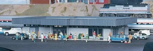 Walthers Scala Ho Kit di Costruzione Stazione Amtrak Station