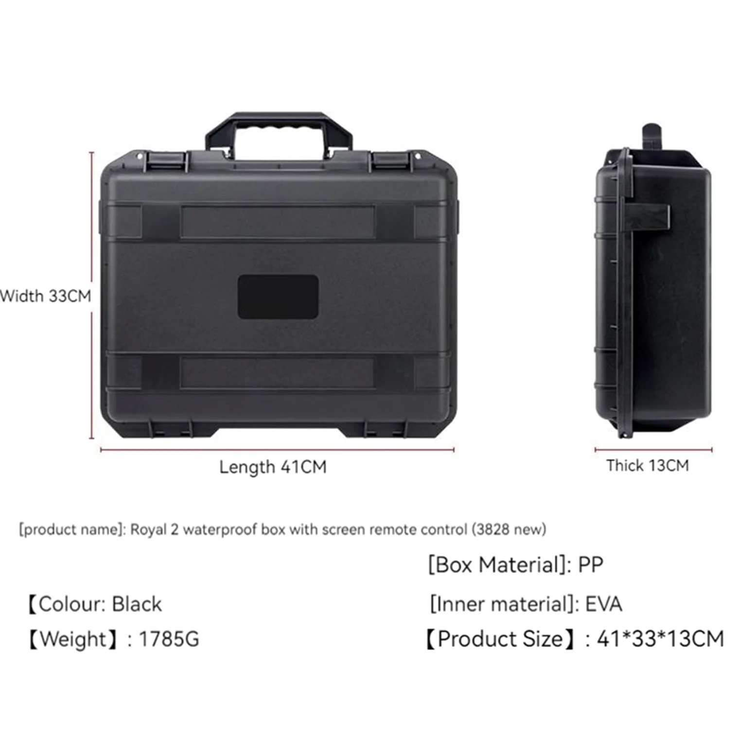 Drone, Custodia impermeabile compatibile con DJI Mavic 2, compatibile con telecomando DJI Mavic 2 Pro/Mavic 2 Zoom con scatola portaoggetti for accessori dello schermo.