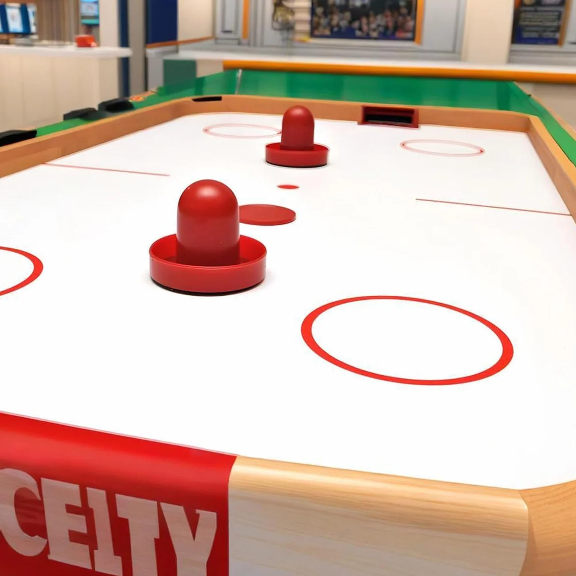 Set da Air Hockey - 2 Spingitori da Air Hockey e 4 Dischi da Air Hockey per Tavoli da Gioco | Pagaie e Spingitori di Ricambio per Air Hockey | Accessori Perfetti per Partite di Air Hockey (76 mm)