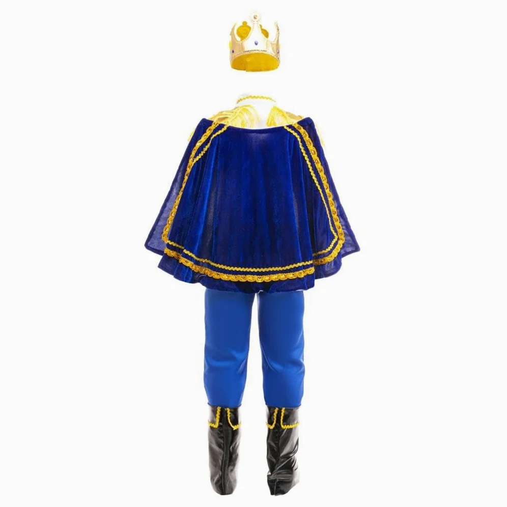Lito Angels Costume Principe Reale per Bambino | Stile Principe Reale, Corona, Mantello, Giacca, Pantaloni, Halloween e Carnevale, Festa di Compleanno