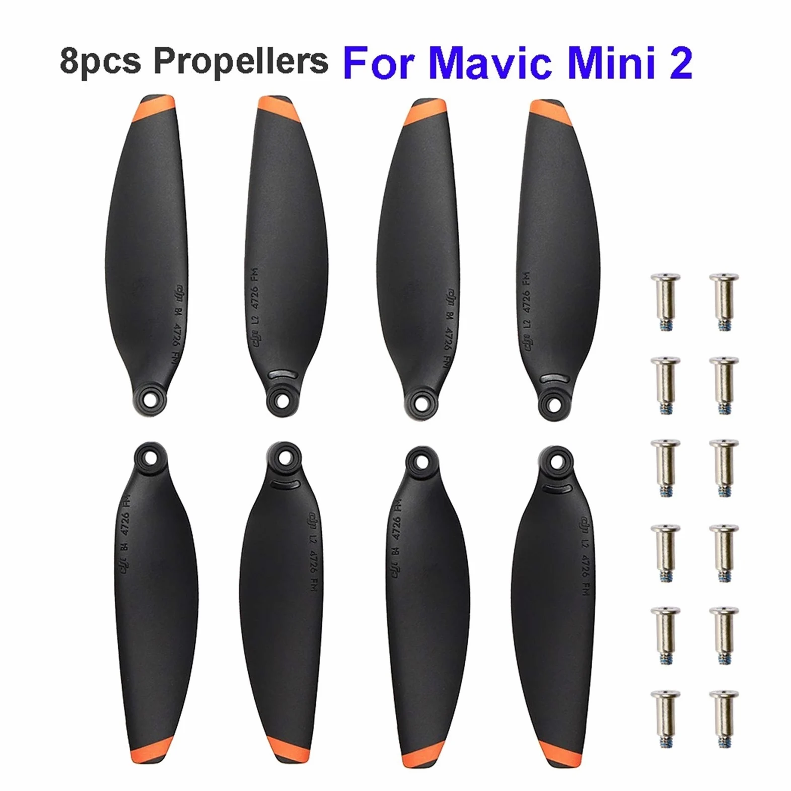 Eliche 8 pezzi Eliche for volo silenzioso Ricambio di ricambio, for DJI, for Mavic, for MINI, 2