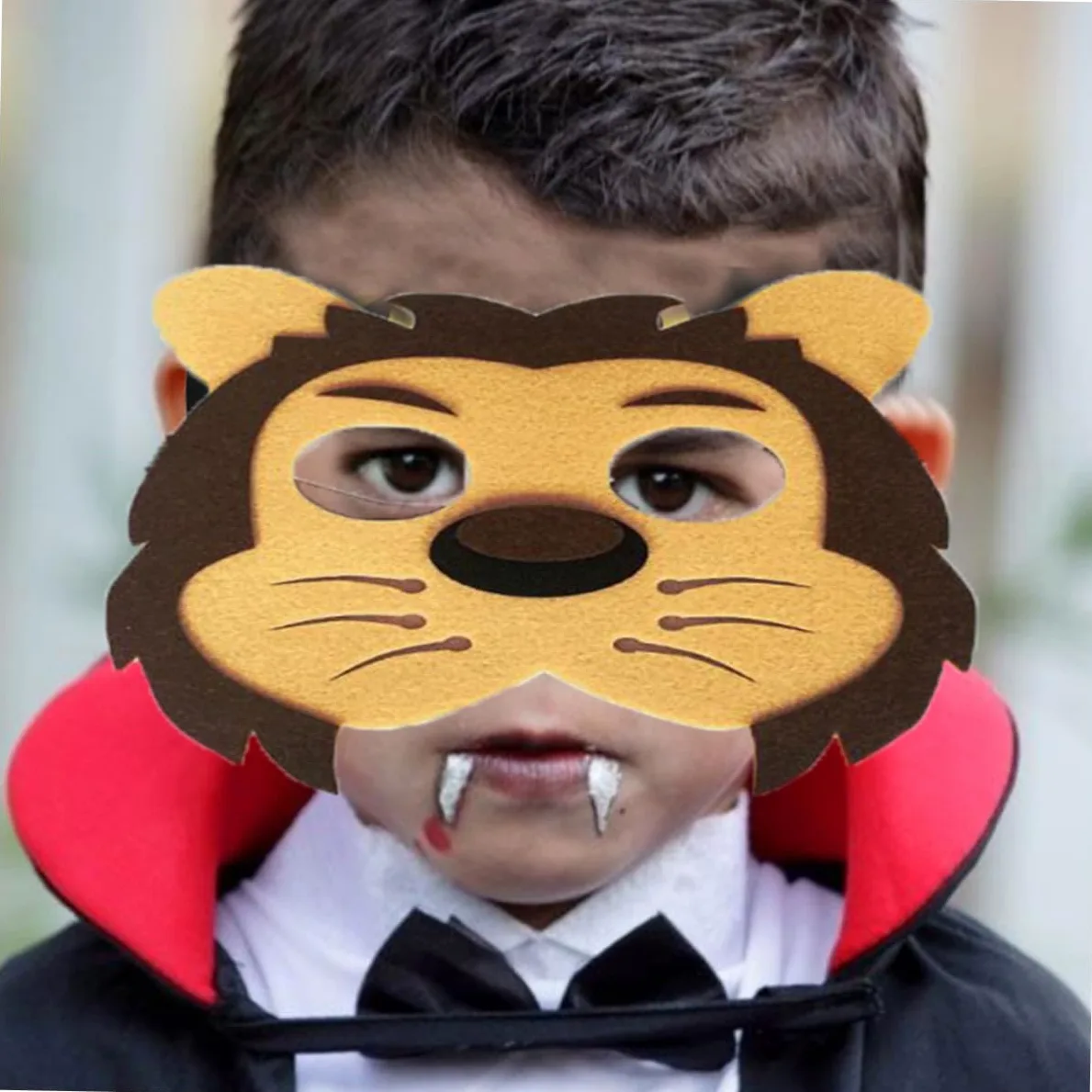 30pezzi Maschere Animali Per Halloween Da Feltro Per Cosplay e Feste Danza Comfort e Durabilità Assicurati