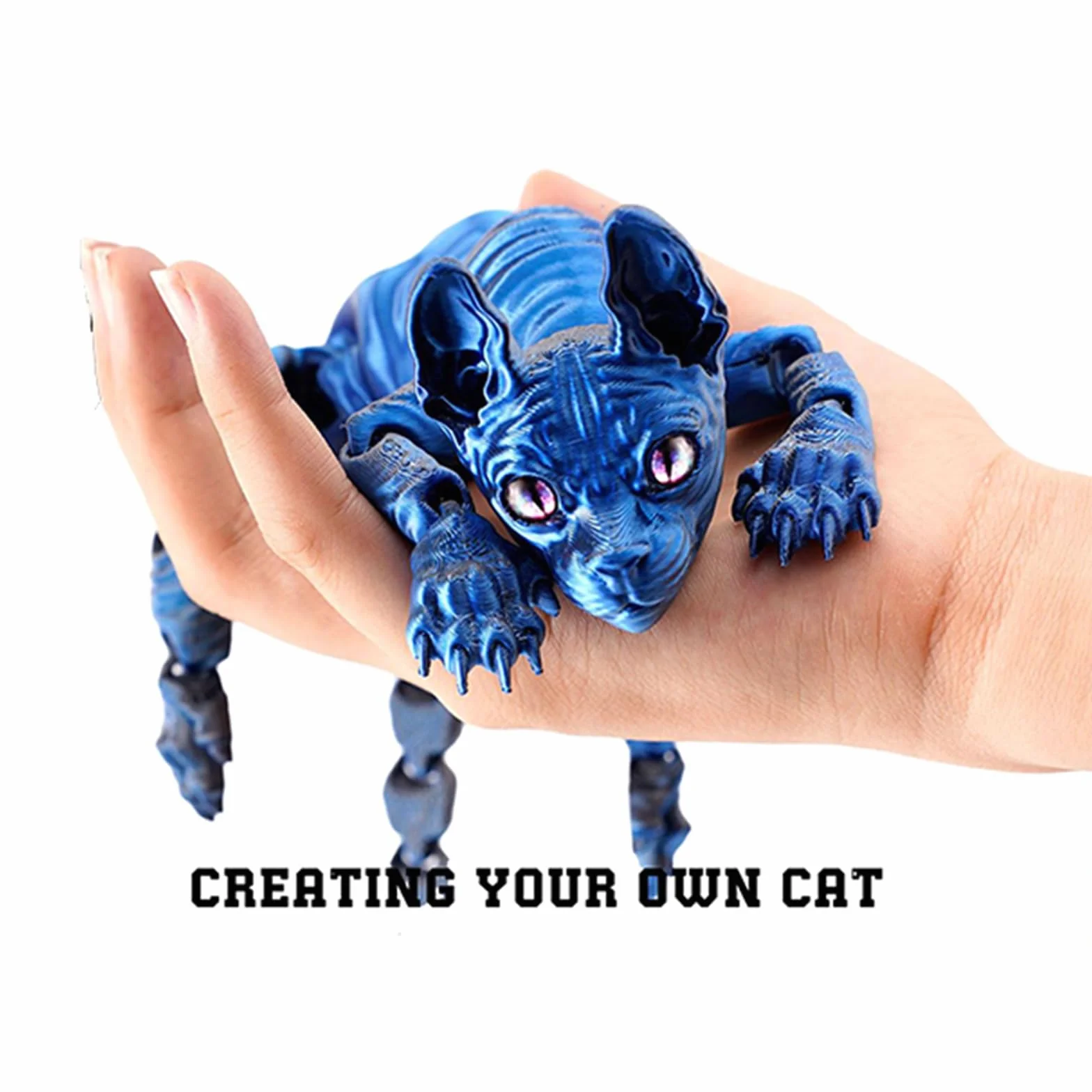 Giocattolo con gatto stampato in 3D,