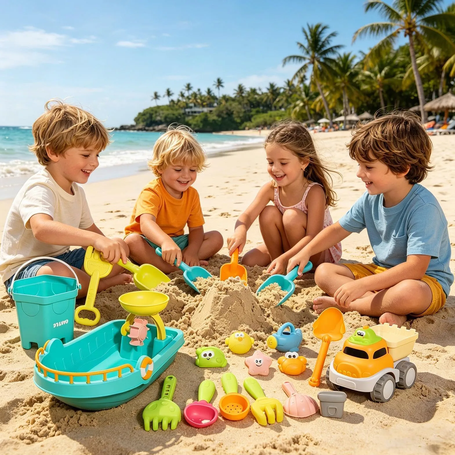 Giocattoli da Spiaggia ai Bambini Divertente Strumento di Scavo ed | Giochi da Spiaggia per Piscina Acqua Nuoto Immersioni Vacanze Estive Famiglia All'aperto Esterno