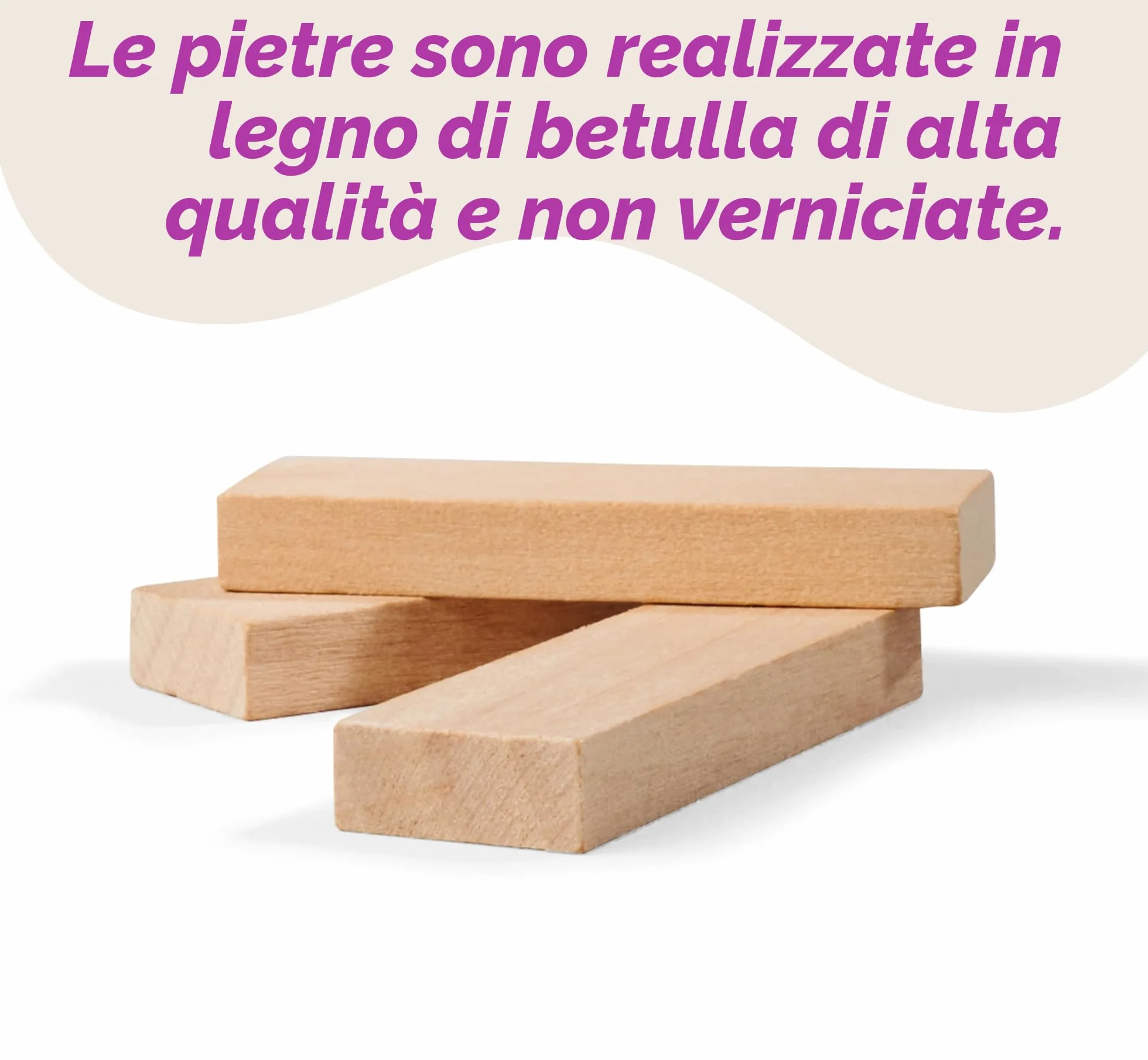 Eichhorn Torre in Legno Vacillante, Gioco impilabile, in legno non trattato, torre a dondolo, 54 pezzi, 5 anni, 100002466, marrone