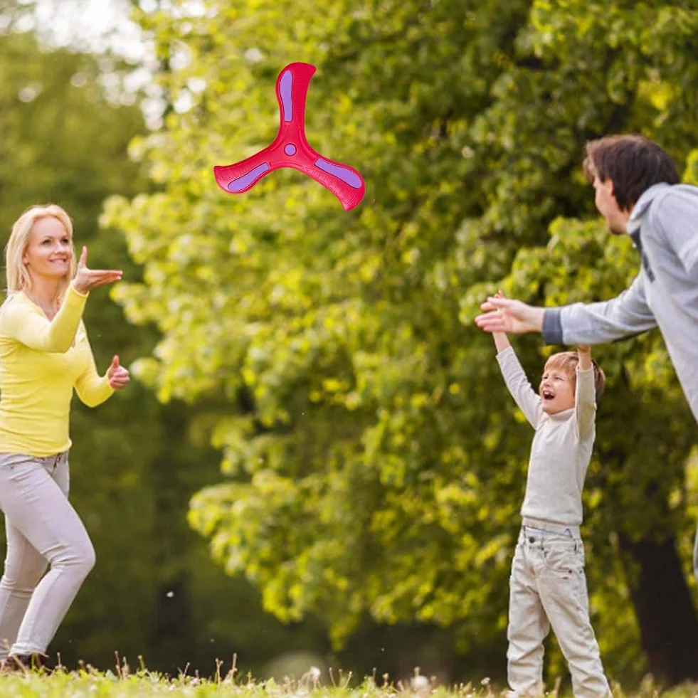 Kiuiom Boomerang,Boomerang per Bambini,Giocattoli da Lancio,Boomerang A Tre Ali,Gioco di Lancio per Bambini,per Stimolare L'interesse dei Bambini per Il Gioco