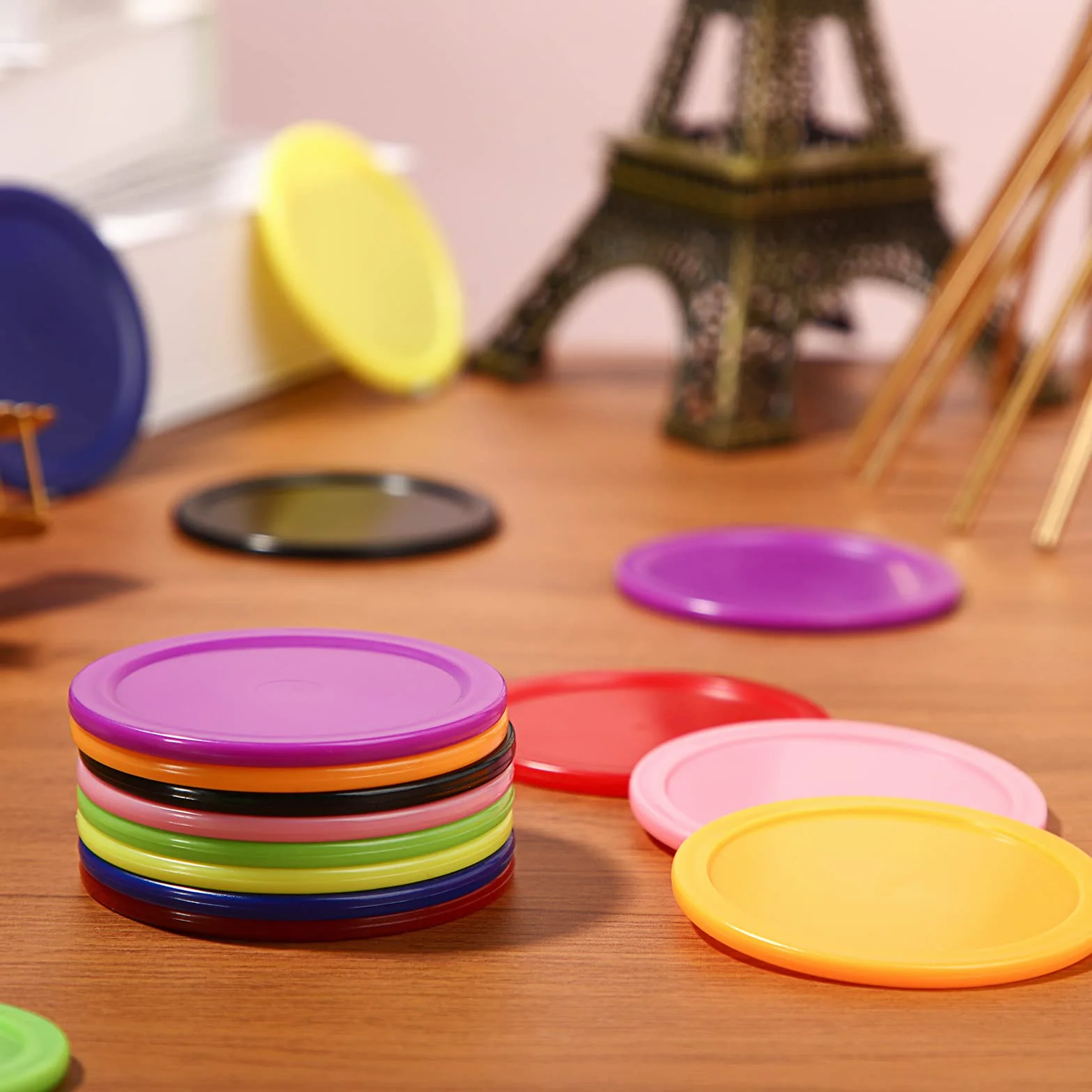 16 Pezzi Dischi da Hockey Domestici Sostituzione Rossa da 2,5 Pollici Dischi da Hockey Rotondi Dischi Pesanti per Tavoli da Hockey Multicolori per Tavoli da Gioco Accessori per Attrezzature