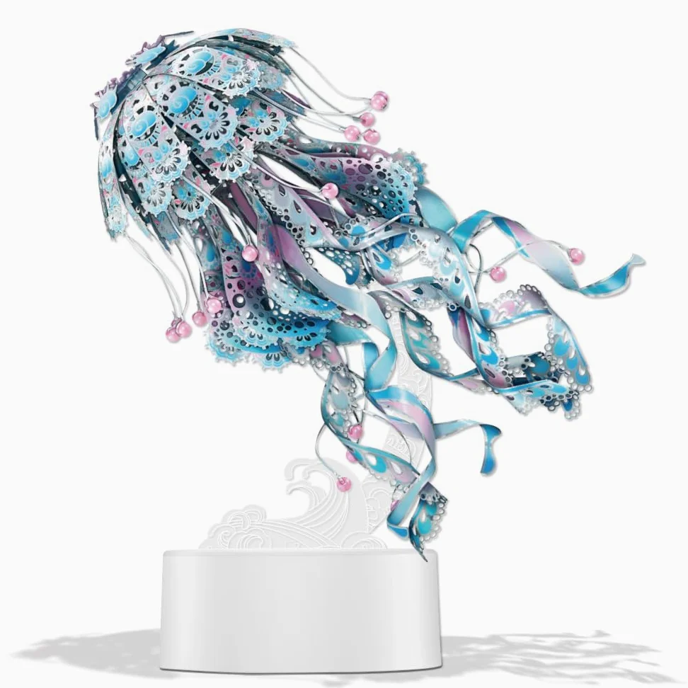 Piececool 3D Metal Puzzle Puzzle 3D Artigianato 3D Modelli di Metallo 3D Puzzle regalo di Natale Puzzle 3D per adulti Oceano blu