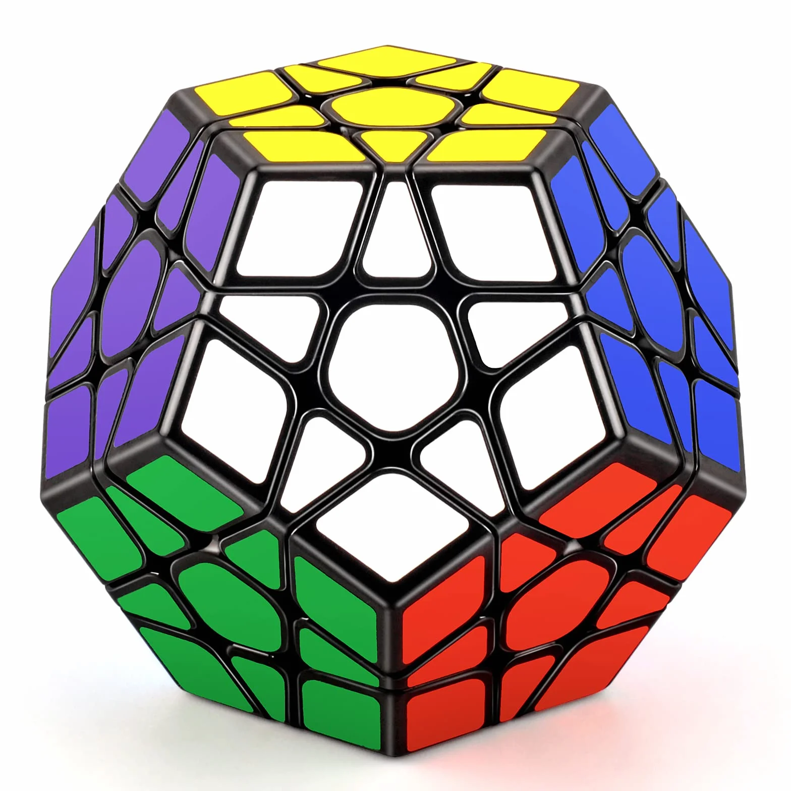 Cubo Megaminx 3x3, Dodecaedron Speed Cube 3x3, Cubo Magico 3x3 di Veloce e Liscio, Regalo di Natale per Bambini & Adulto (Nero)