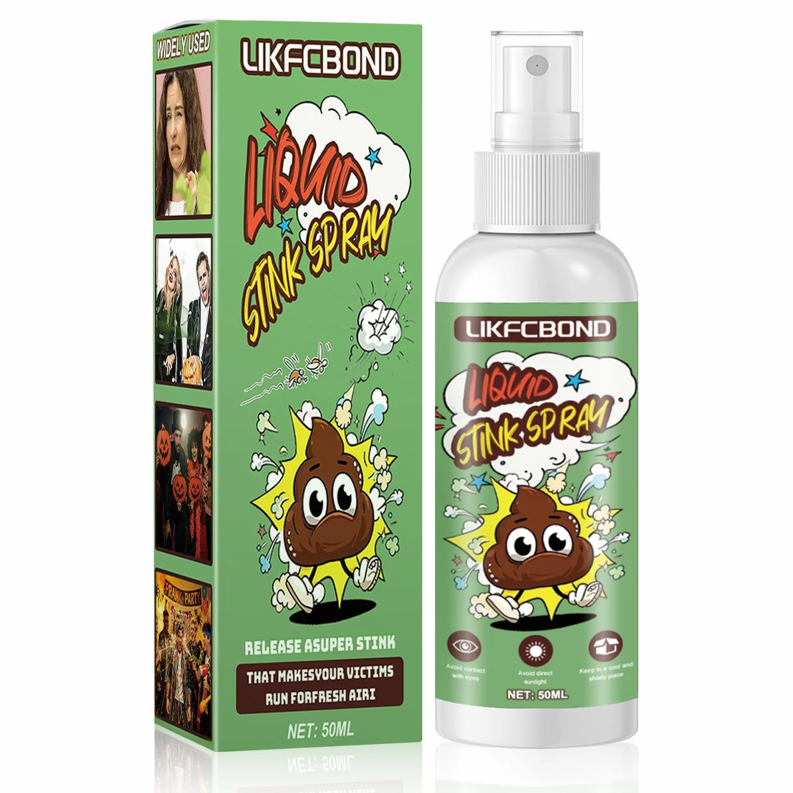 Spray Scoreggia Puzzolente, Spray Puzzolenti Scherzo Scoreggia, Spray Scoreggia per Scherzi, Spray di Scoreggia per Halloween Scoreggiare Adulti, 1 Pezzi, 50ml