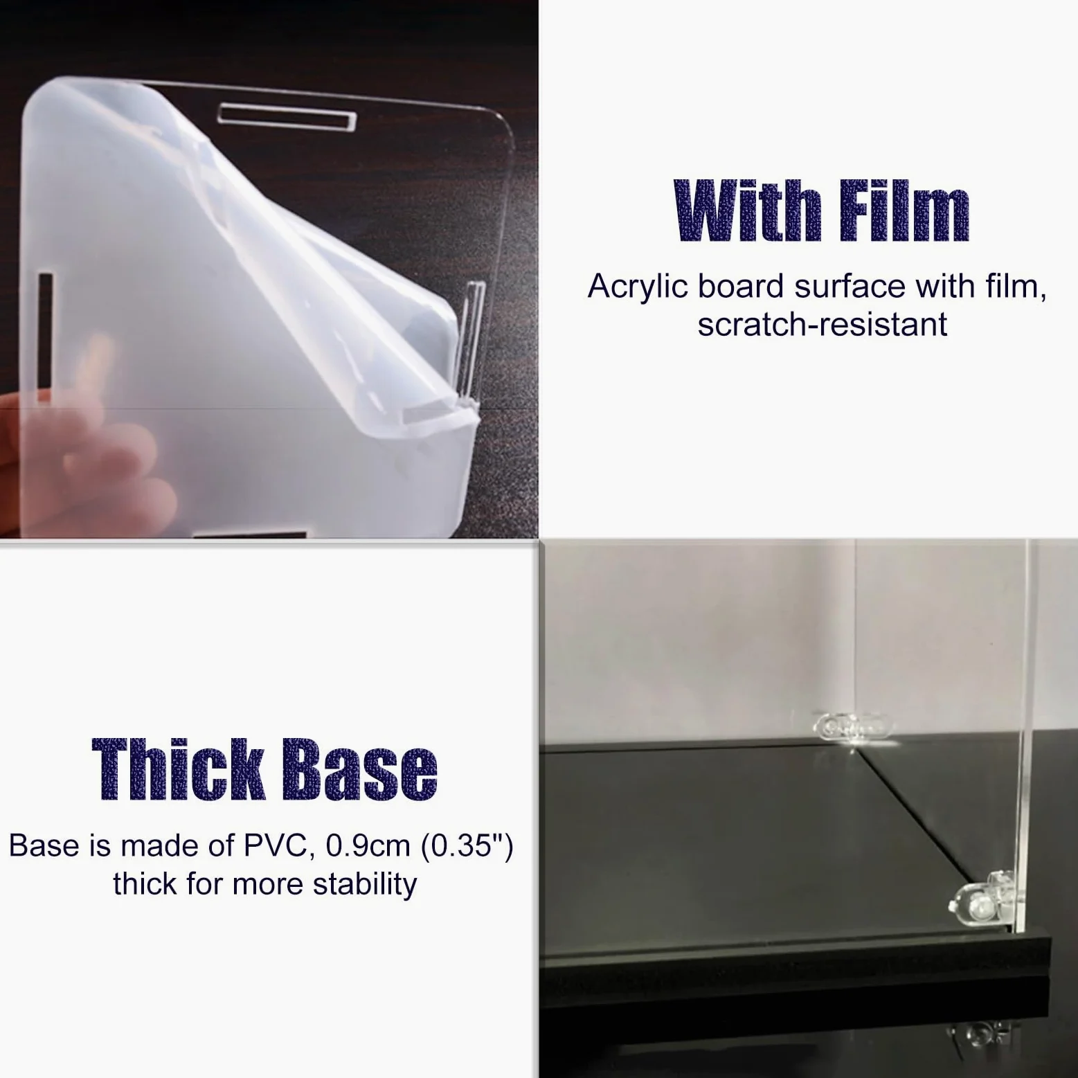 Teca Plexiglass Vetrina Espositiva Alta 70, 60, 55, 50, 45, 40, 35, 30cm, Grande Contenitore a Cubo Impilabile, Vetrina Espositiva Antipolvere per Trofei/Modelli/Souvenir(35x35xH60cm/14x14x24)