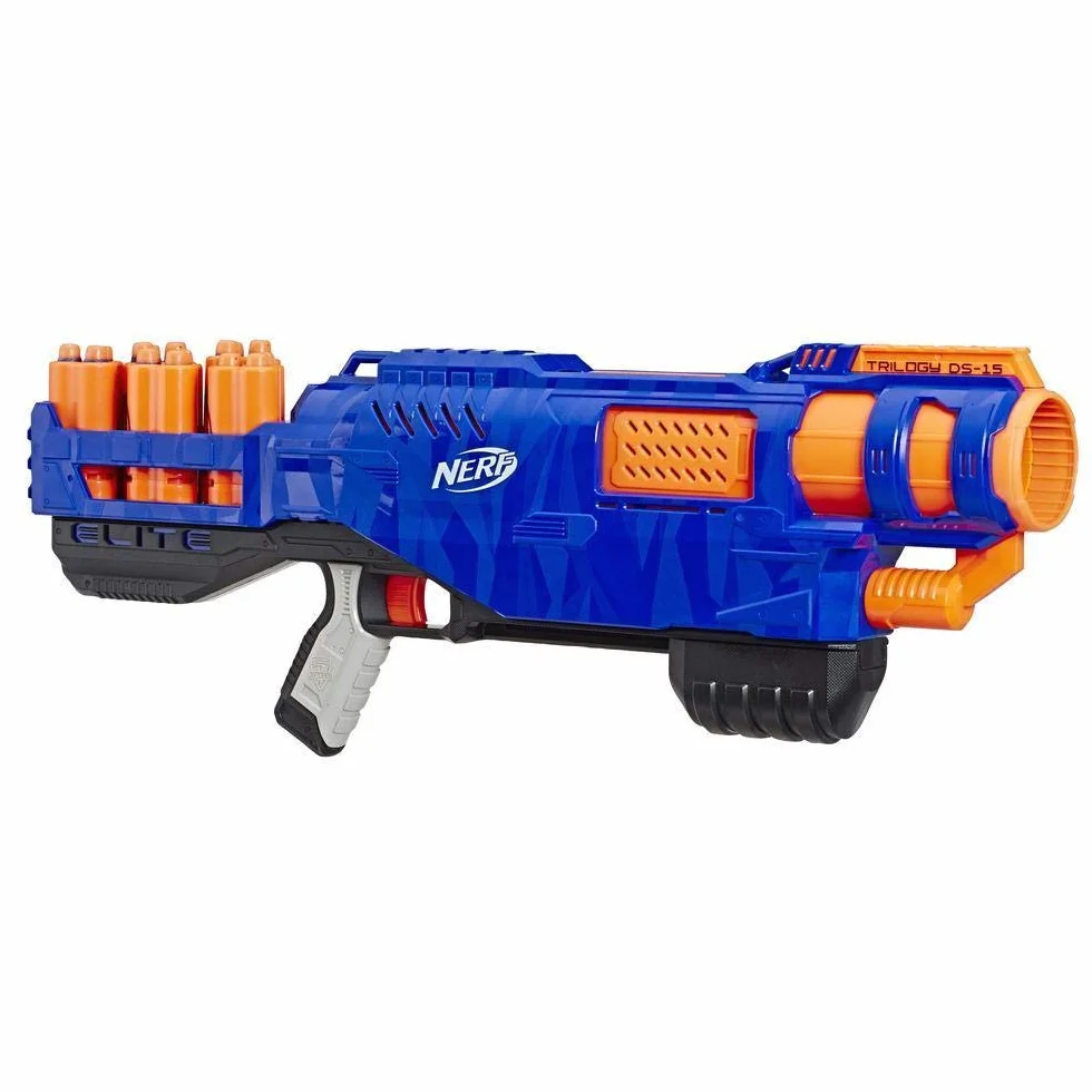 Nerf Hasbro Elite Trilogy DS-15 Blaster con 15 Dardi Originali e 5 Cartucce