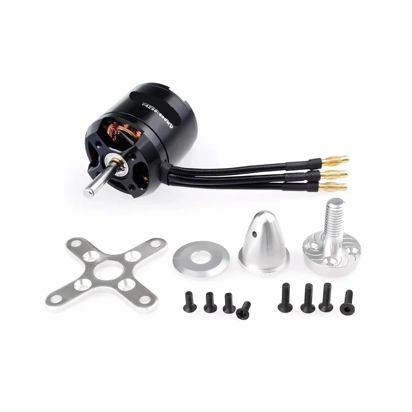 Motore brushless, compatibile con SURPASS HOBBY, aereo RC | Motore outrunner per drone ad ala fissa, racer e quadricottero con corpo in metallo e connettore(C5065 335KV)